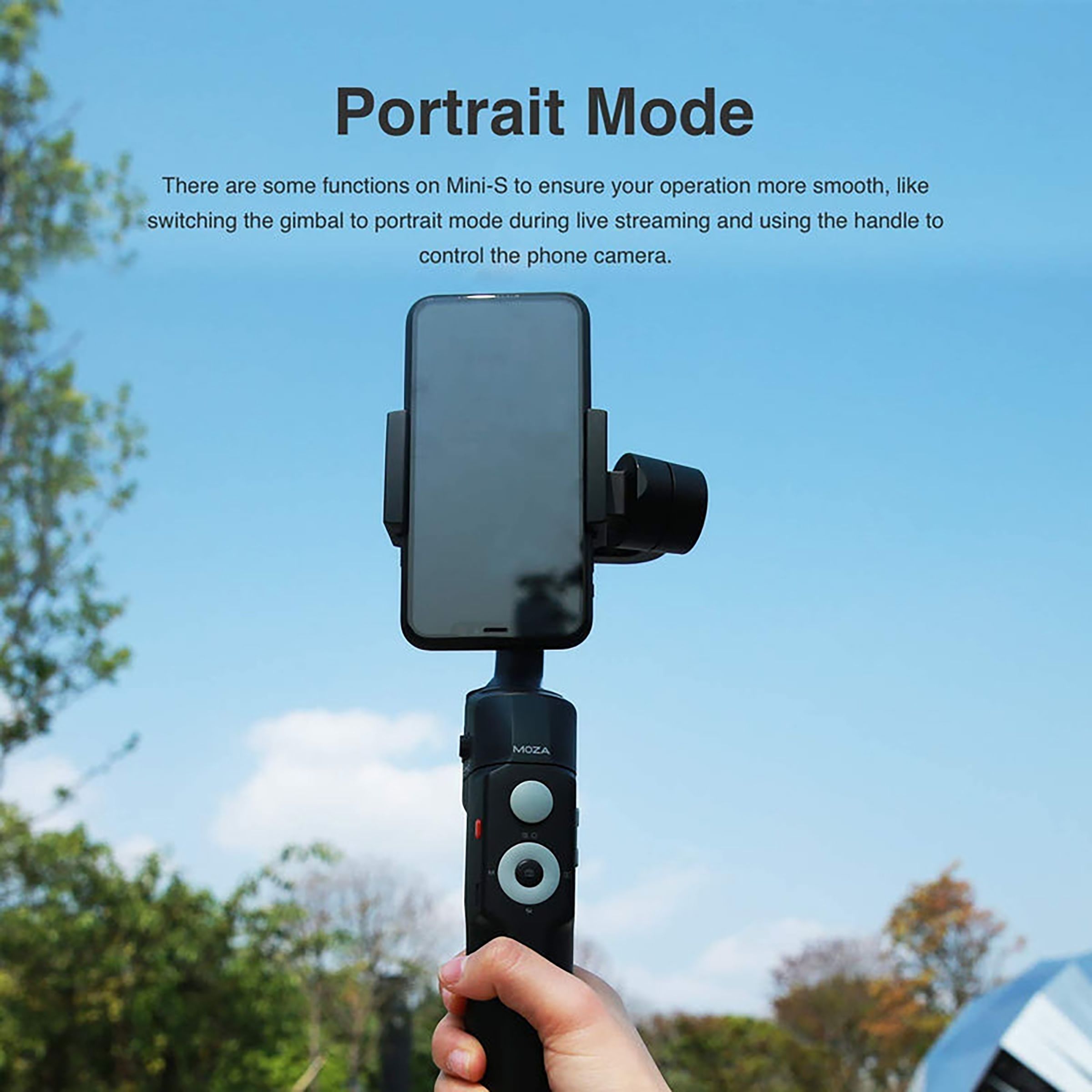 MOZA Mini-S Essential 3-Axis Gimbal for Mobile (Advanced Shooting Modes, Black)_9