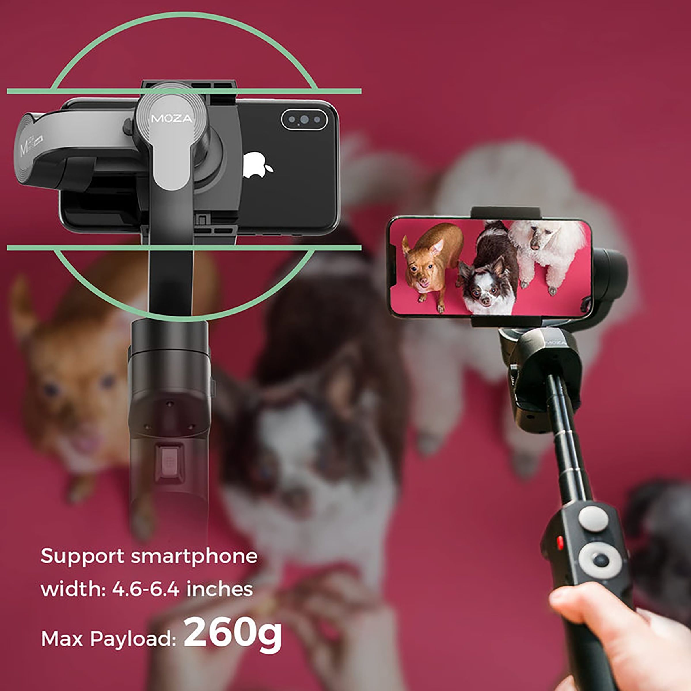 MOZA Mini-S 3-Axis Gimbal for Mobile (Inception Mode, Black) MOZA Mini-S 3-Axis Gimbal for Mobile (Inception Mode, Black)_13