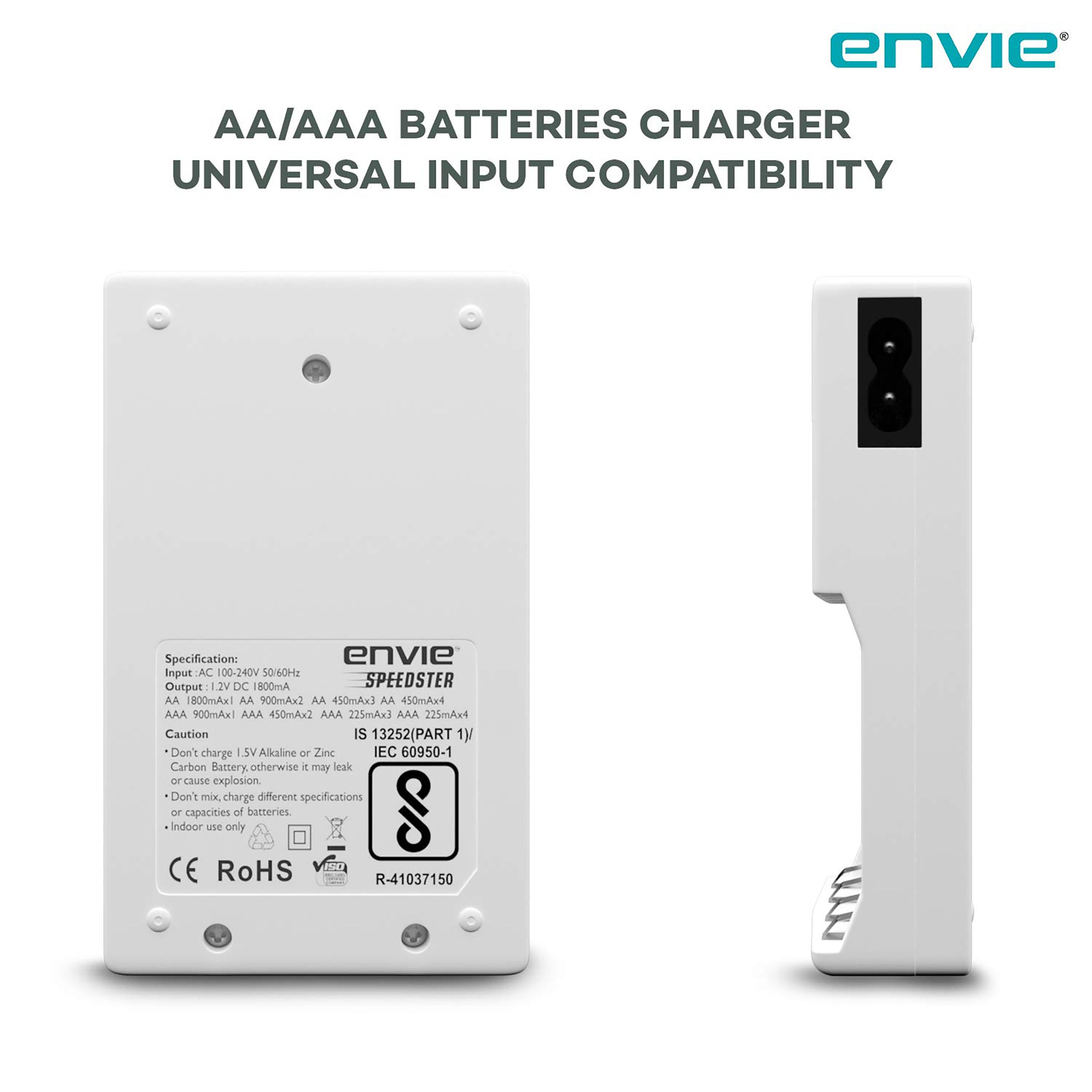 envie Speedster ECR11 Camera Battery Charger Combo for AA28004PL (4-Ports, LCD Display)_6