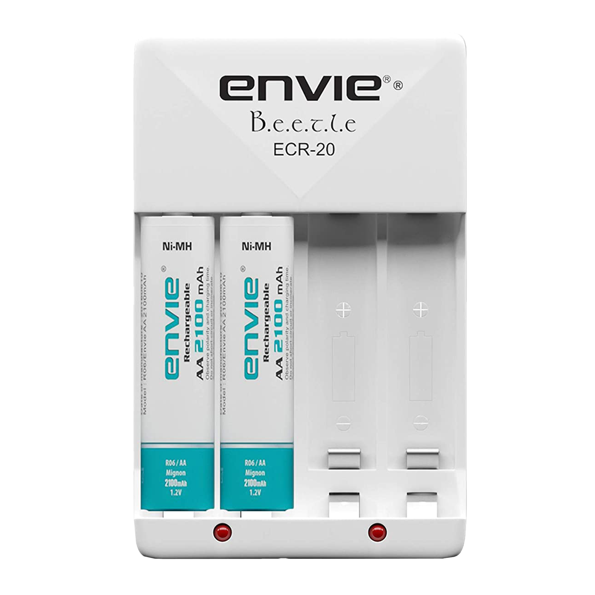 envie Beetle ECR-20 Camera Battery Charger Combo for AA21002PL (4-Ports, Short Circuit Protection)_1