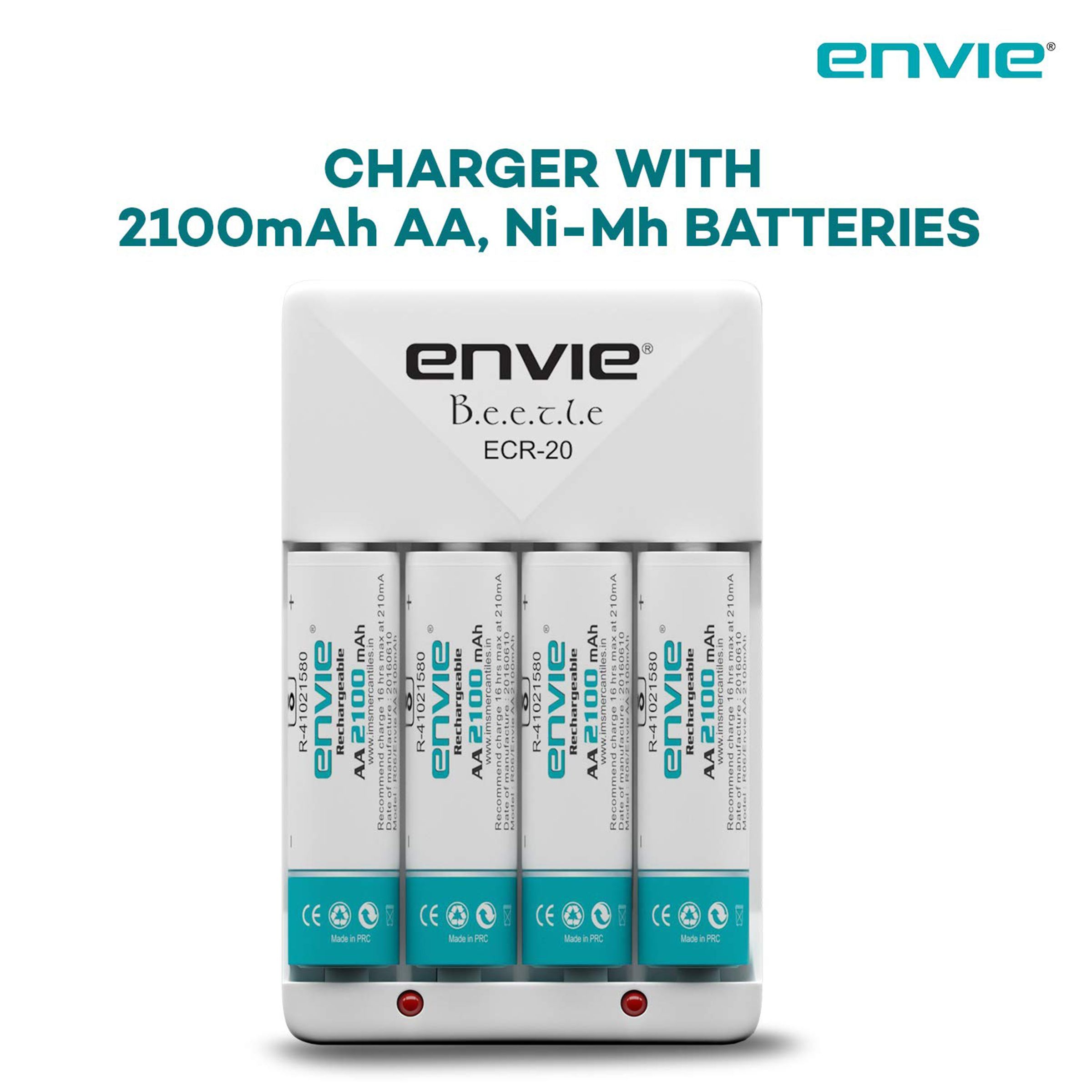 envie Beetle ECR-20 Camera Battery Charger Combo for AA28004PL (4-Ports, Short Circuit Protection)_3