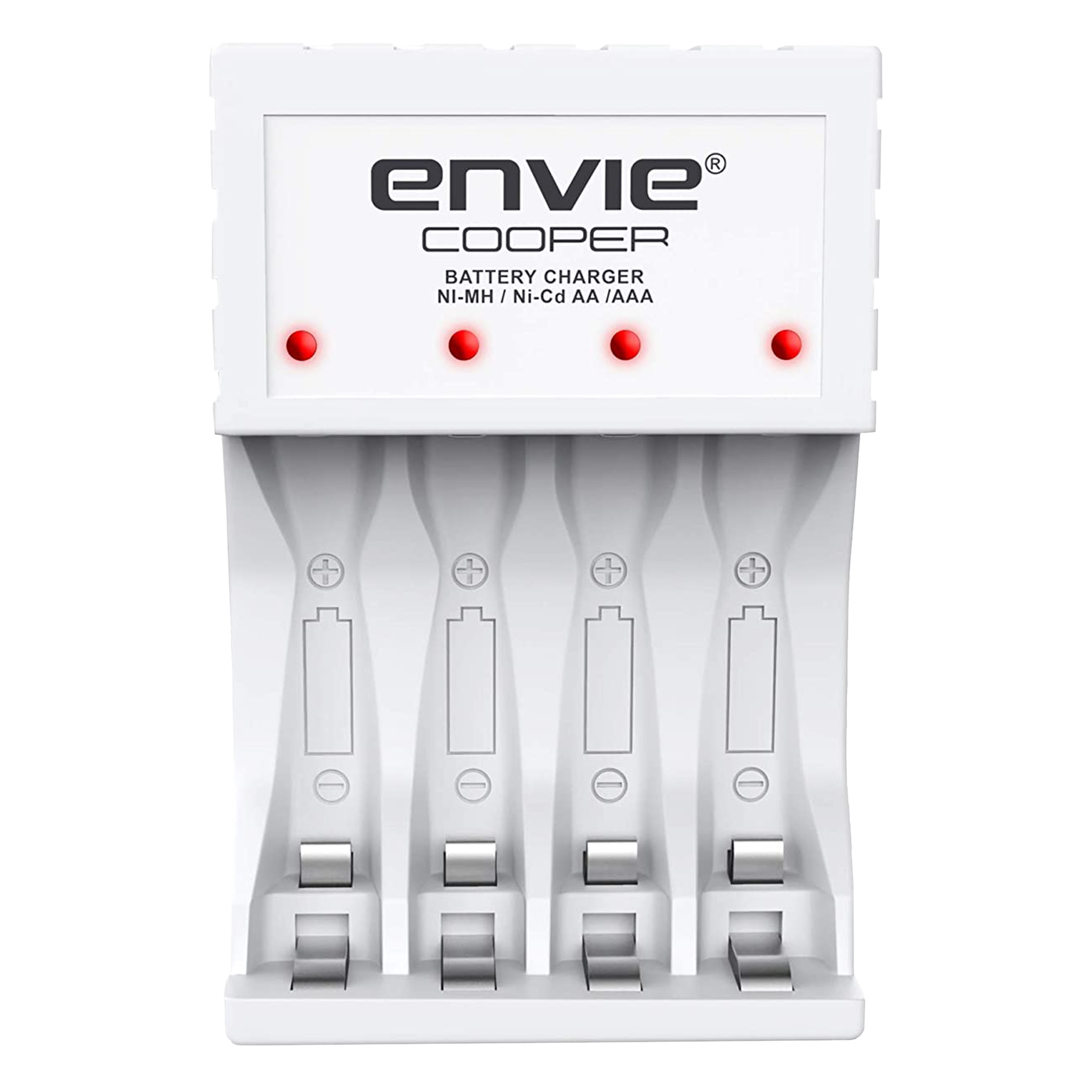 envie Cooper ECR-20 MC Camera Battery Charger for (4-Ports, Short Circuit Protection) envie Cooper ECR-20 MC Camera Battery Charger for (4-Ports, Short Circuit Protection)_1