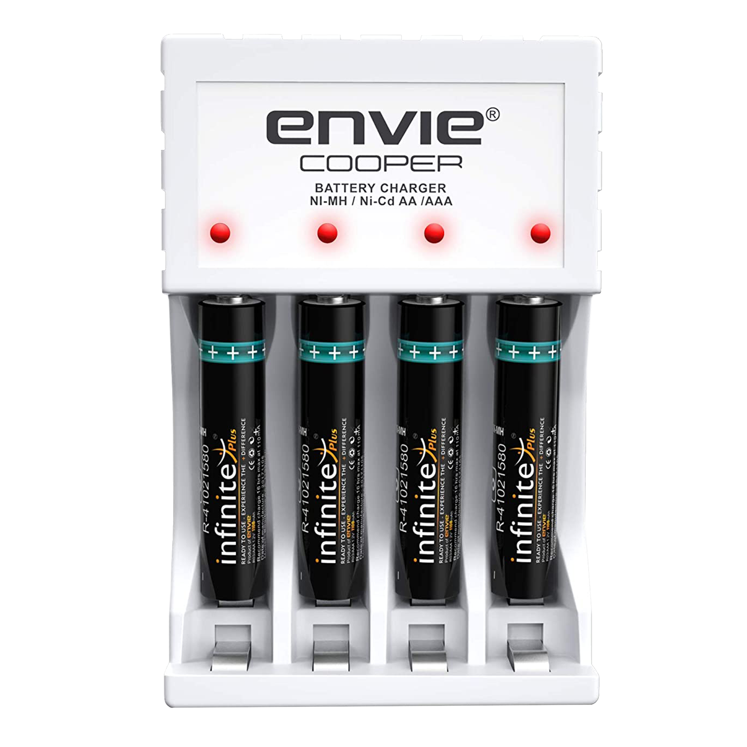envie Cooper ECR-20 MC Camera Battery Charger Combo for AAA1100 (4-Ports, Short Circuit Protection)_1