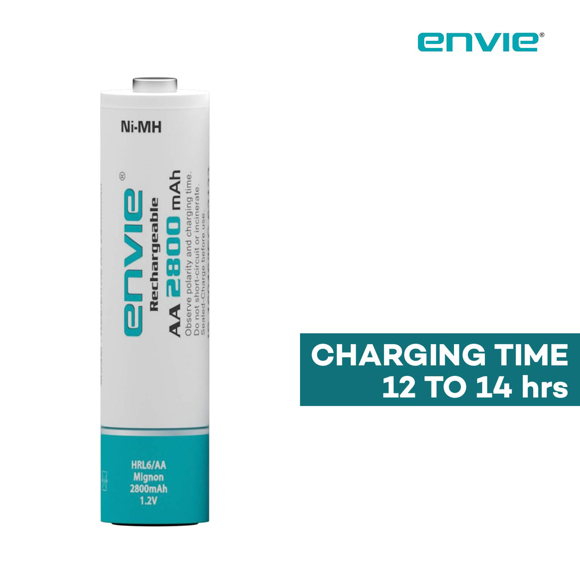 envie AA2800 2PL 2800 mAh Ni-MH AA Rechargeable Battery (Pack of 2)_5
