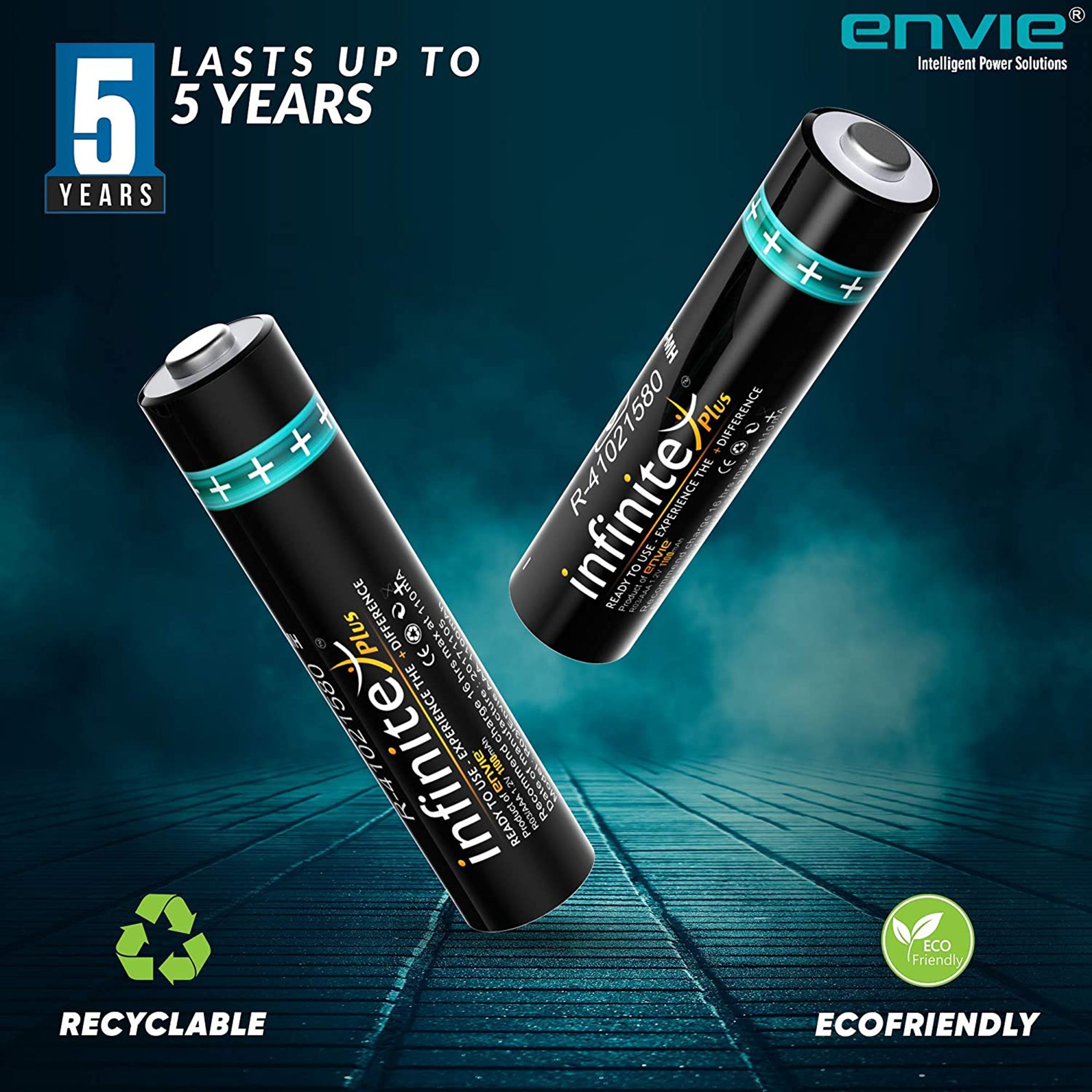 envie Infinite Plus 1100 mAh AAA Rechargeable Battery (Pack of 2)_6