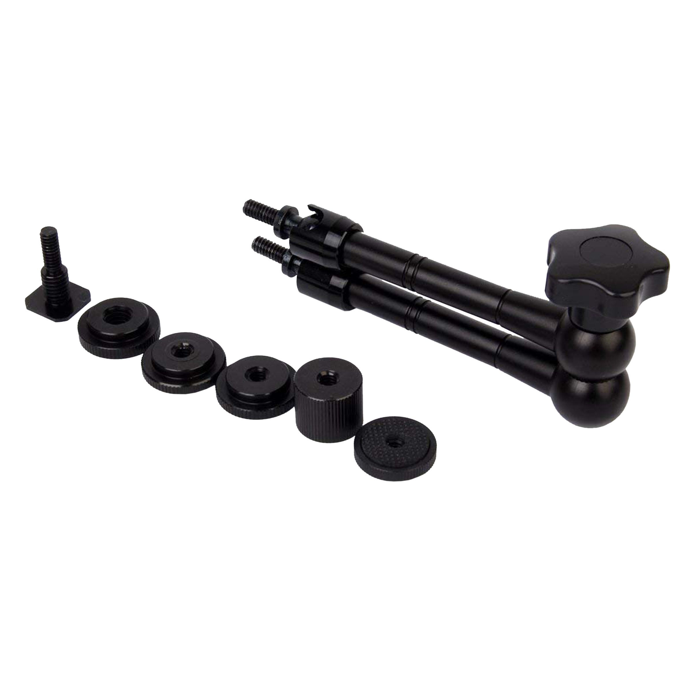 HIFFIN Articulating Friction Magic Arm for Camera (Locking Control Knobs, Black)_5