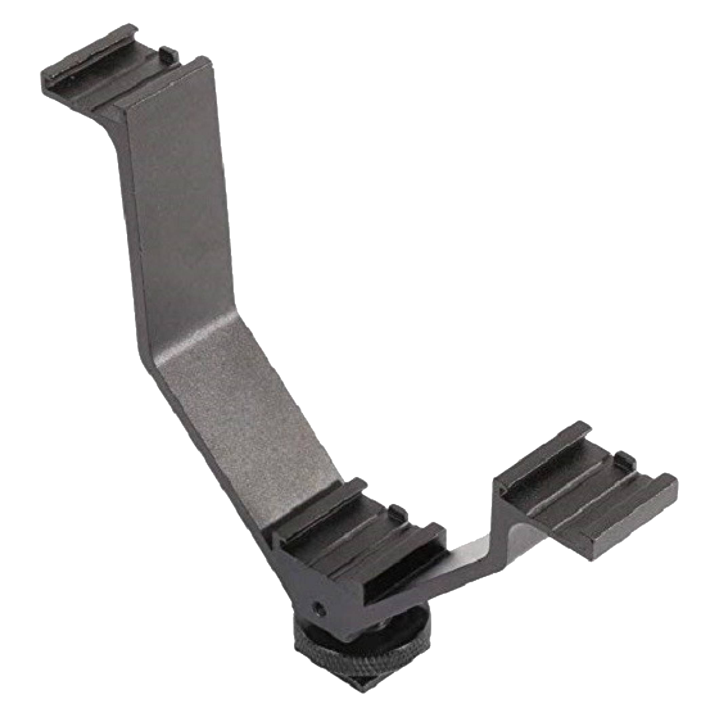 HIFFIN Cold Shoe Hot Shoe Mount V-Bracket for Camera (Secure Mounting, Black)_3