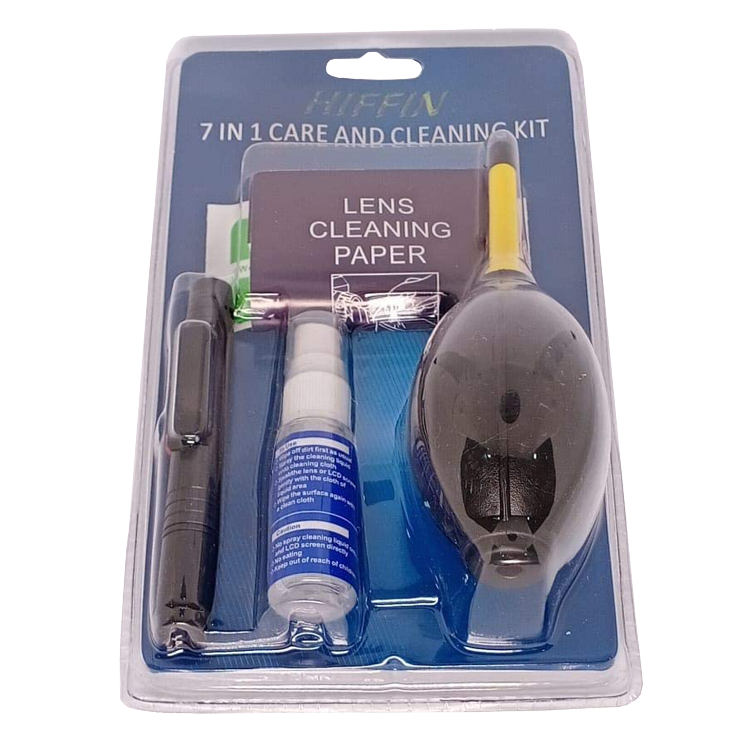 HIFFIN 7 in 1 Care and Lens Cleaning kit for Nikon, Canon and Sony Camera (Black)_2