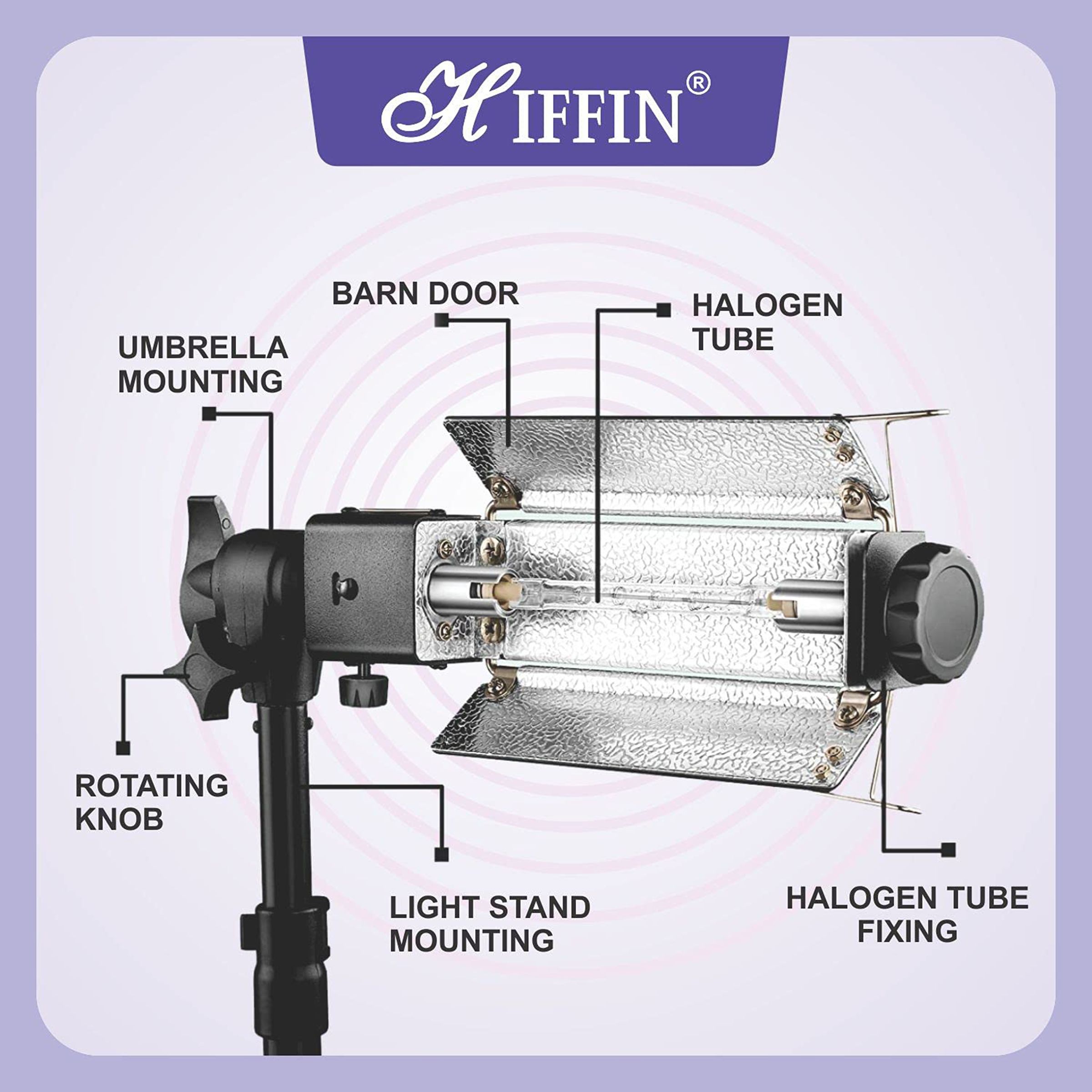HIFFIN Porta Light with Carry Bag for Still Photography & Videography (Silver Reflector)_2