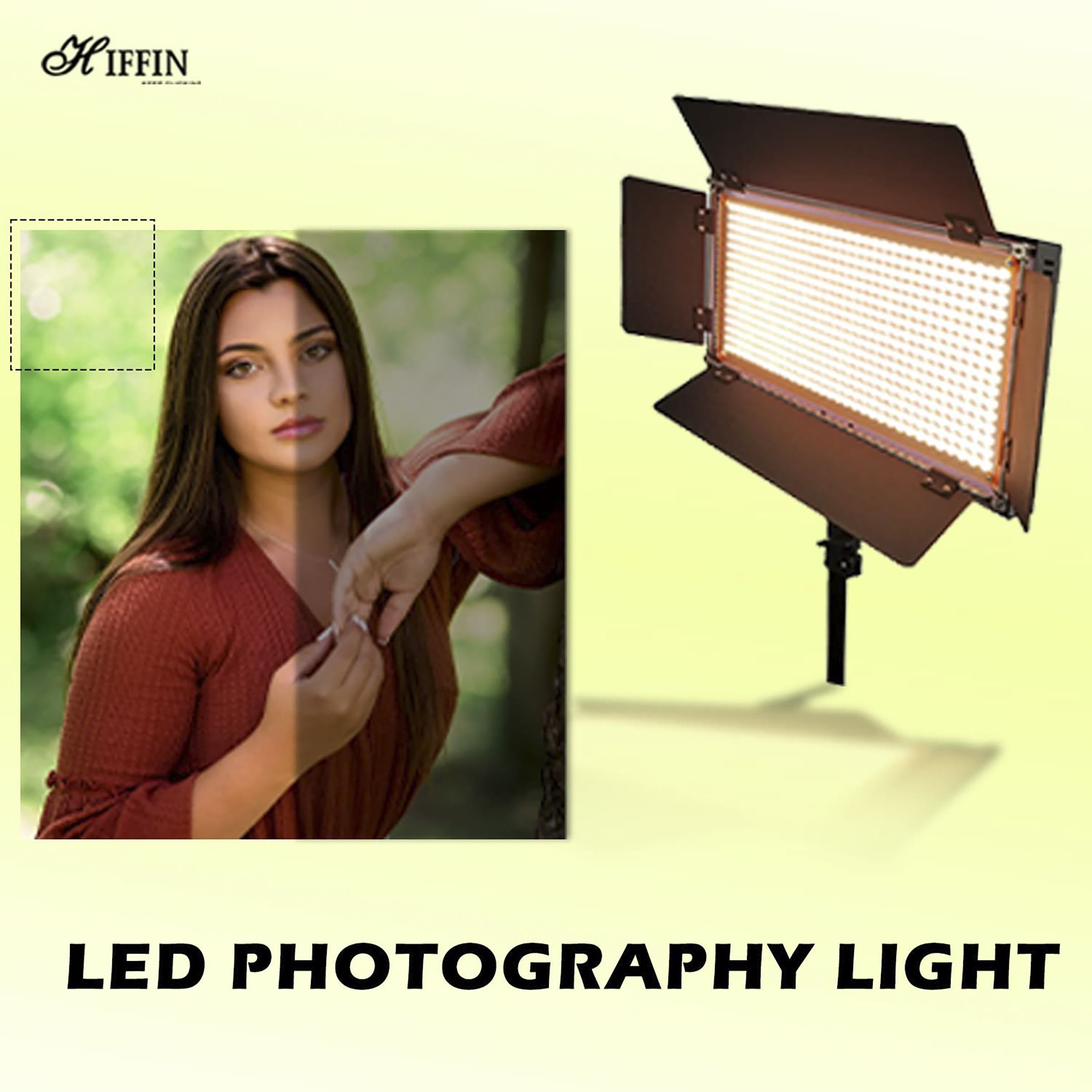 HIFFIN HF-600 LED Video Light for Still Photography & Videography (Control & Color Temperature Adjustment)_13