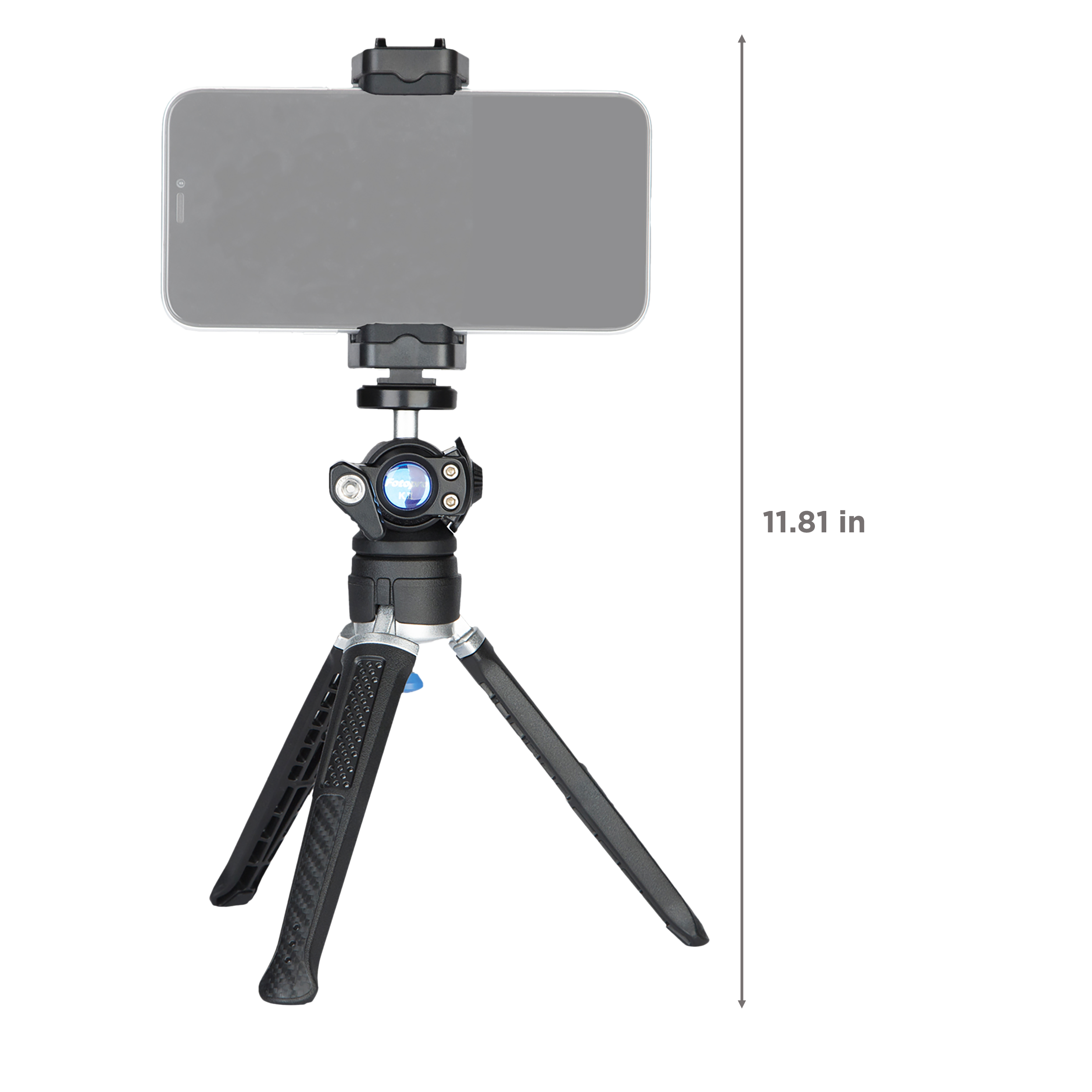 FotoPro Python FireKit I 30cm Adjustable Tripod for Mobile (Flexible Arm, Black)_3