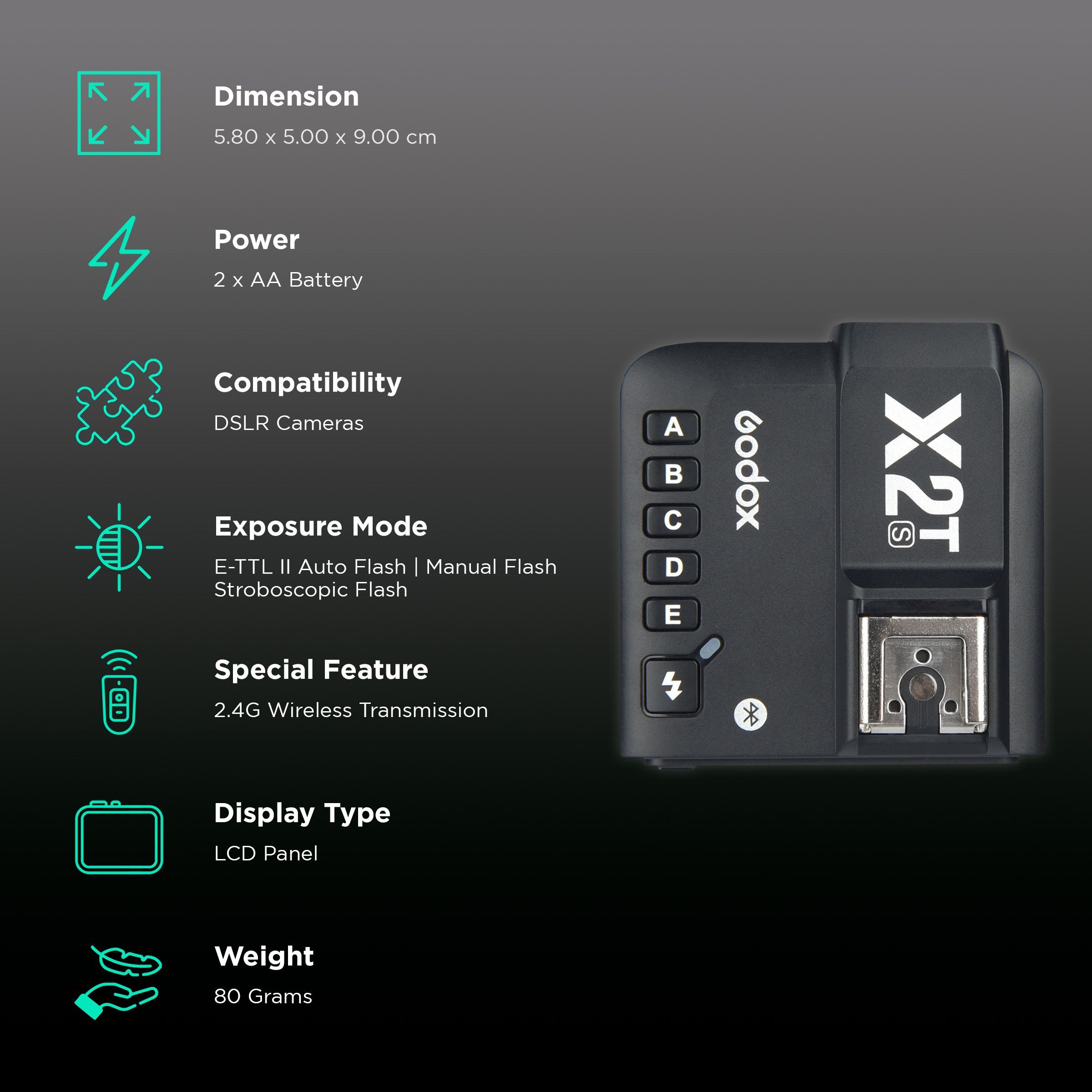 Godox XPro-S Wireless Flash Trigger for Sony (High Speed Sync)_2