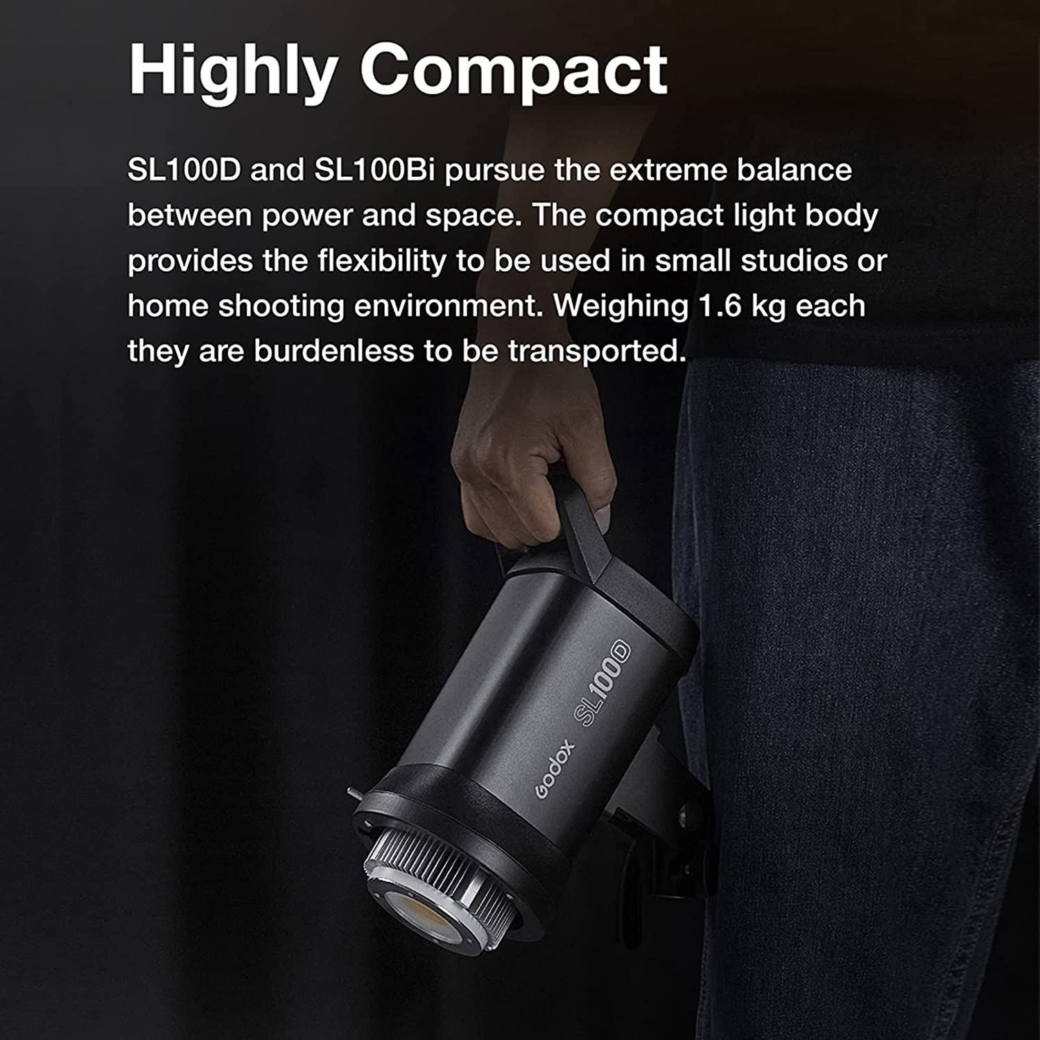 Godox SL100Bi LED Video Light with Bluetooth Connectivity for Photography & Videography (11 Lighting Effects)_5