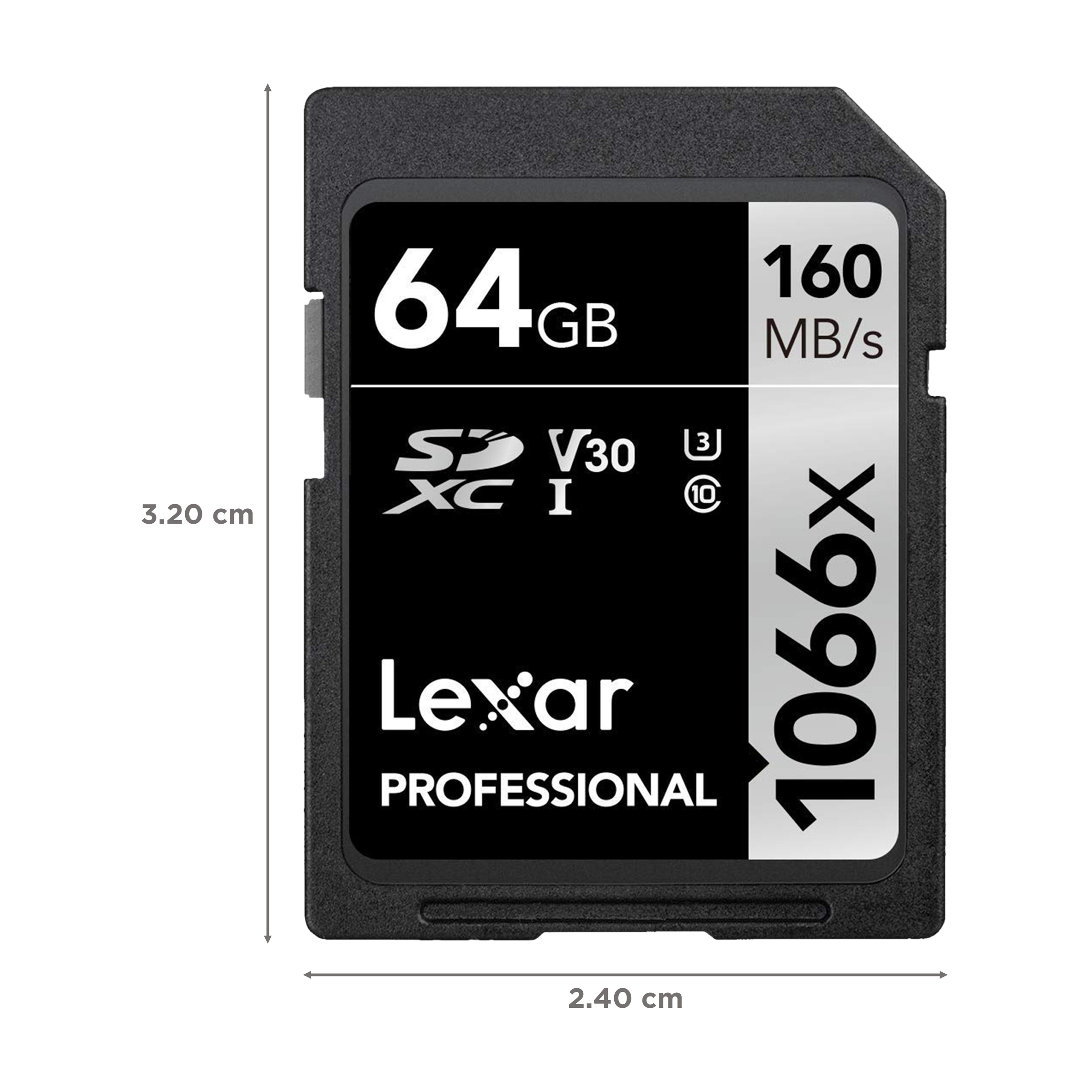 Lexar Professional 1066x SILVER Series SDXC 64GB Class 10, Class 3, Class 30 160MB/s Memory Card_2