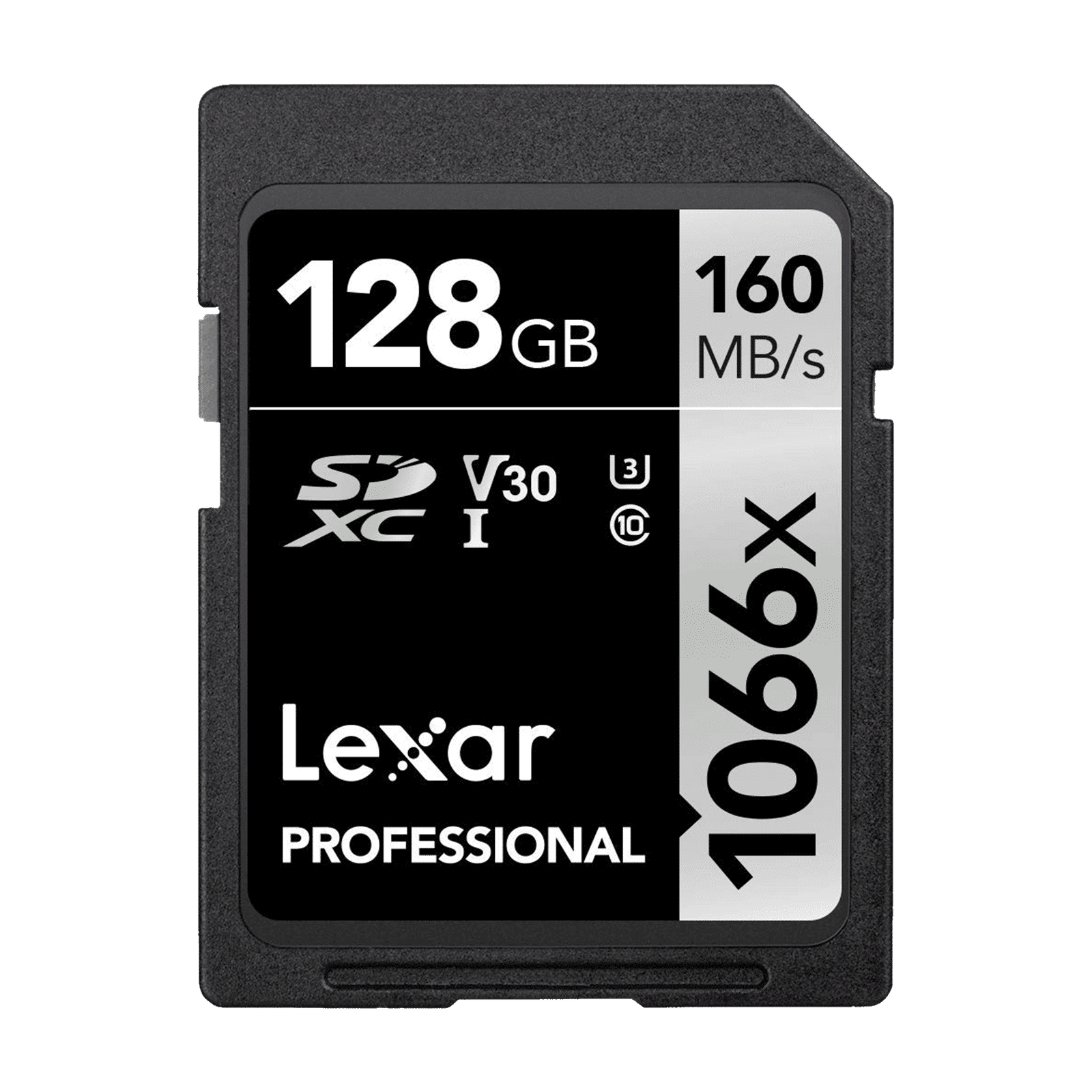 Lexar Professional 1066x SILVER Series SDXC 128GB Class 10, Class 3, Class 30 160MB/s Memory Card_1