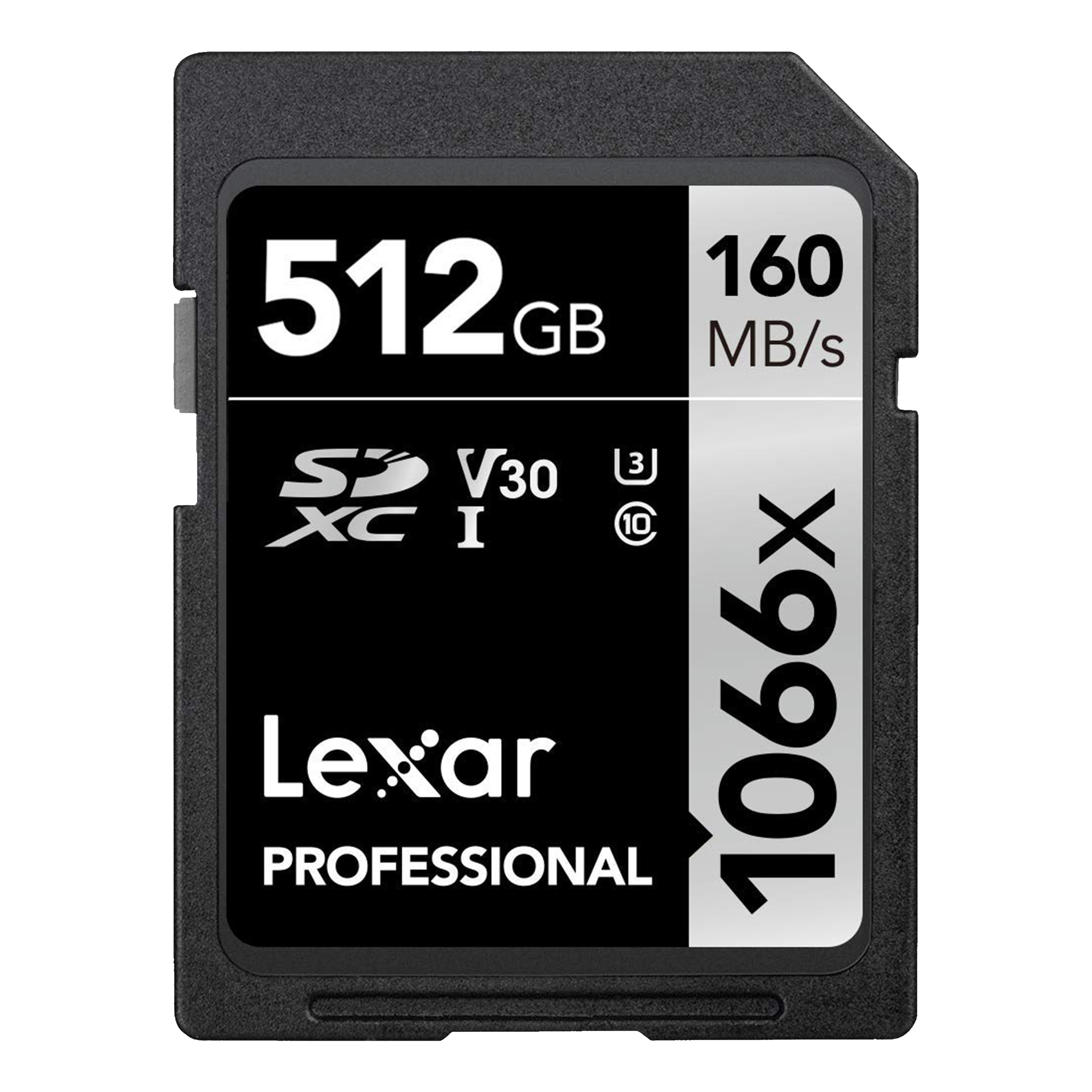 Lexar Professional 1066x SILVER Series SDXC 512GB Class 10 160MB/s Memory Card_1