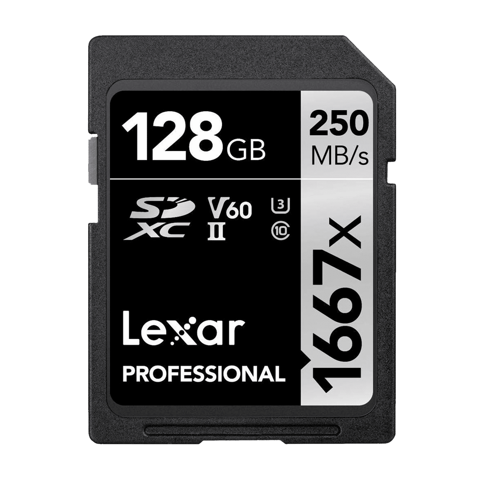 Lexar Professional 1066x SILVER Series SDXC 128GB Class 60, Class 3 250MB/s Memory Card_1