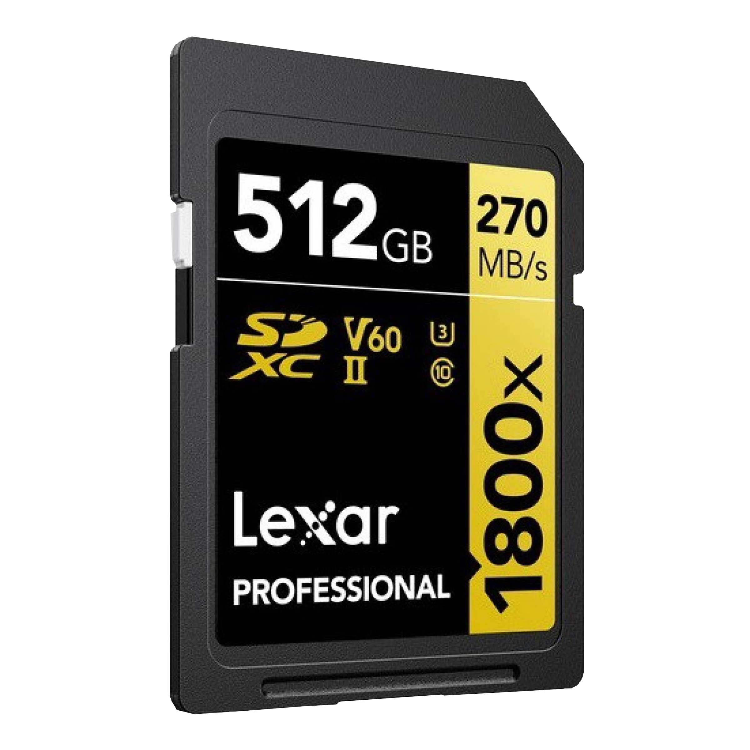 Lexar Professional 1800x GOLD Series SDXC 512GB Class 10 270MB/s Memory Card Lexar Professional 1800x GOLD Series SDXC 512GB Class 10 270MB/s Memory Card_4