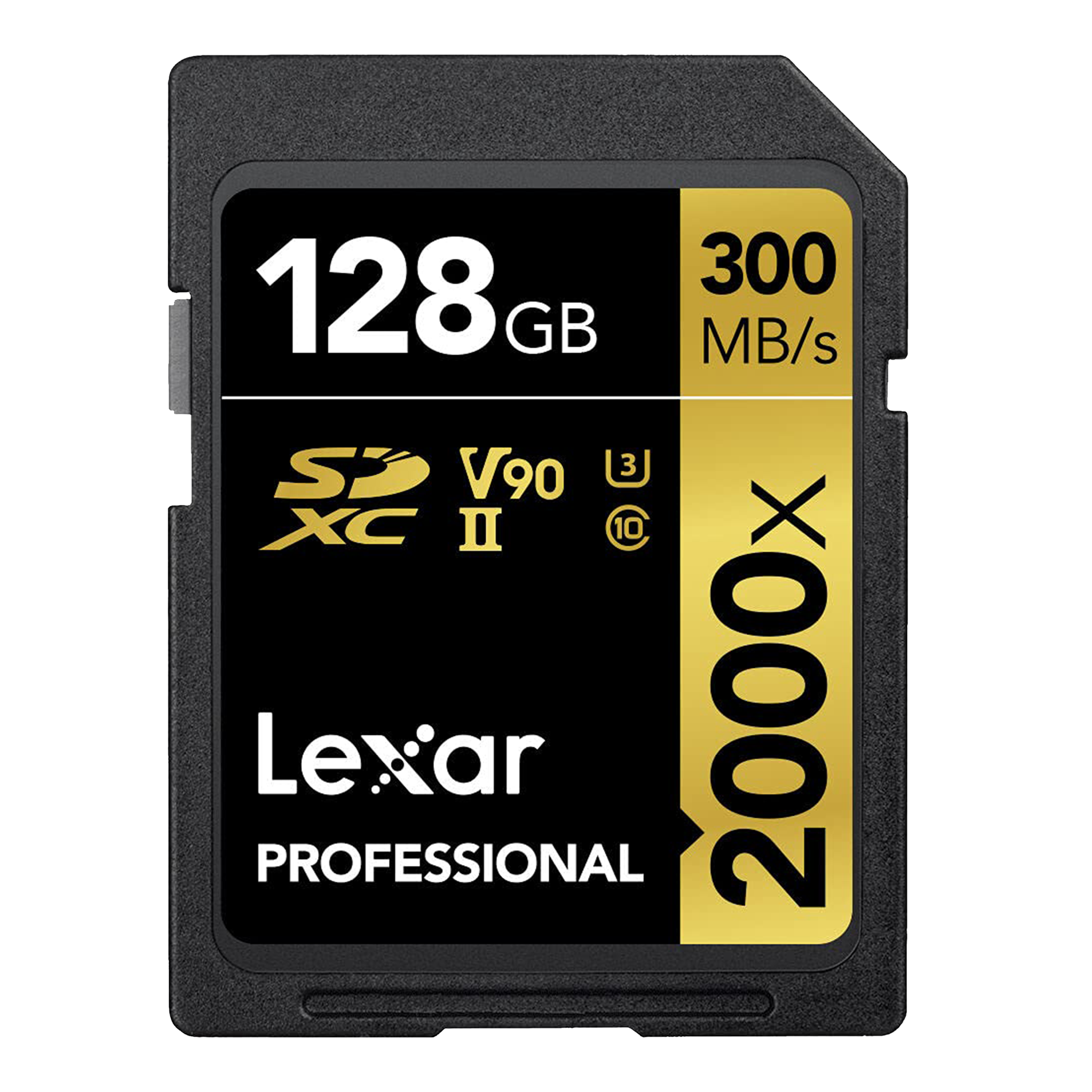 Lexar Professional 2000x GOLD Series SDXC/SDHC 128GB Class 10 300MB/s Memory Card Lexar Professional 2000x GOLD Series SDXC/SDHC 128GB Class 10 300MB/s Memory Card_1