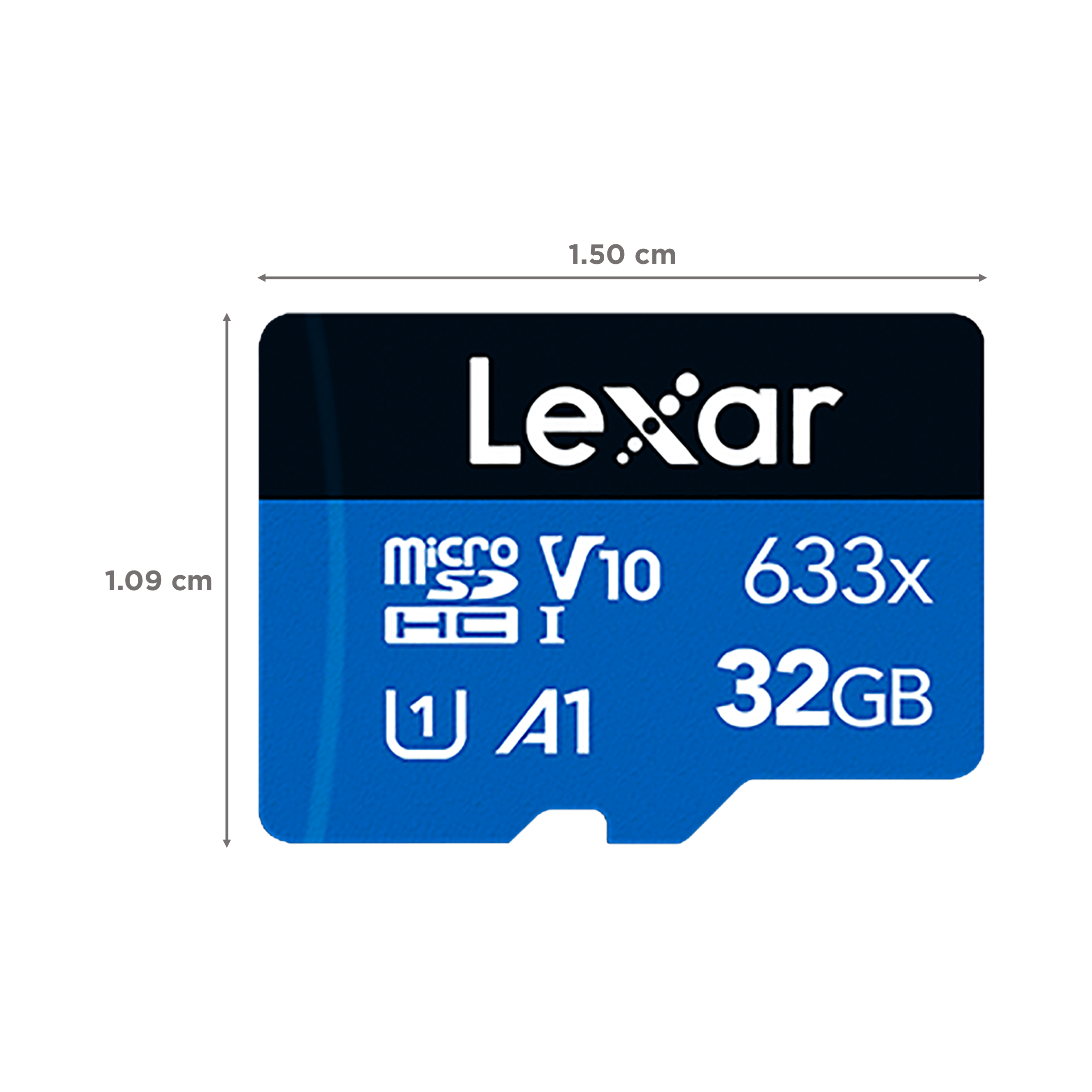 Lexar 633x BLUE Series MicroSDHC 32GB Class 10 100MB/s Memory Card_2