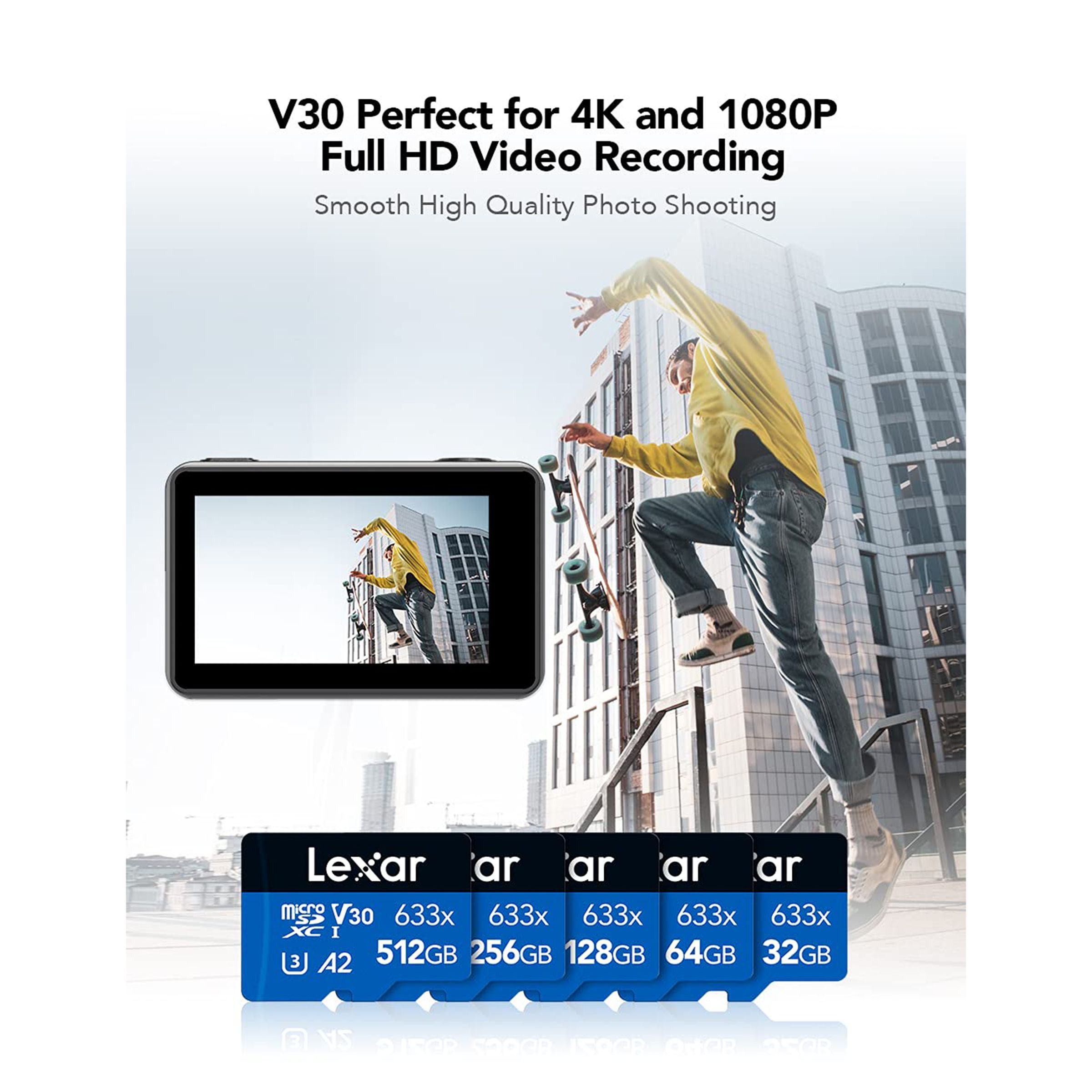 Lexar 633x BLUE Series MicroSDXC/SDHC 256GB Class 3 100MB/s Memory Card_7