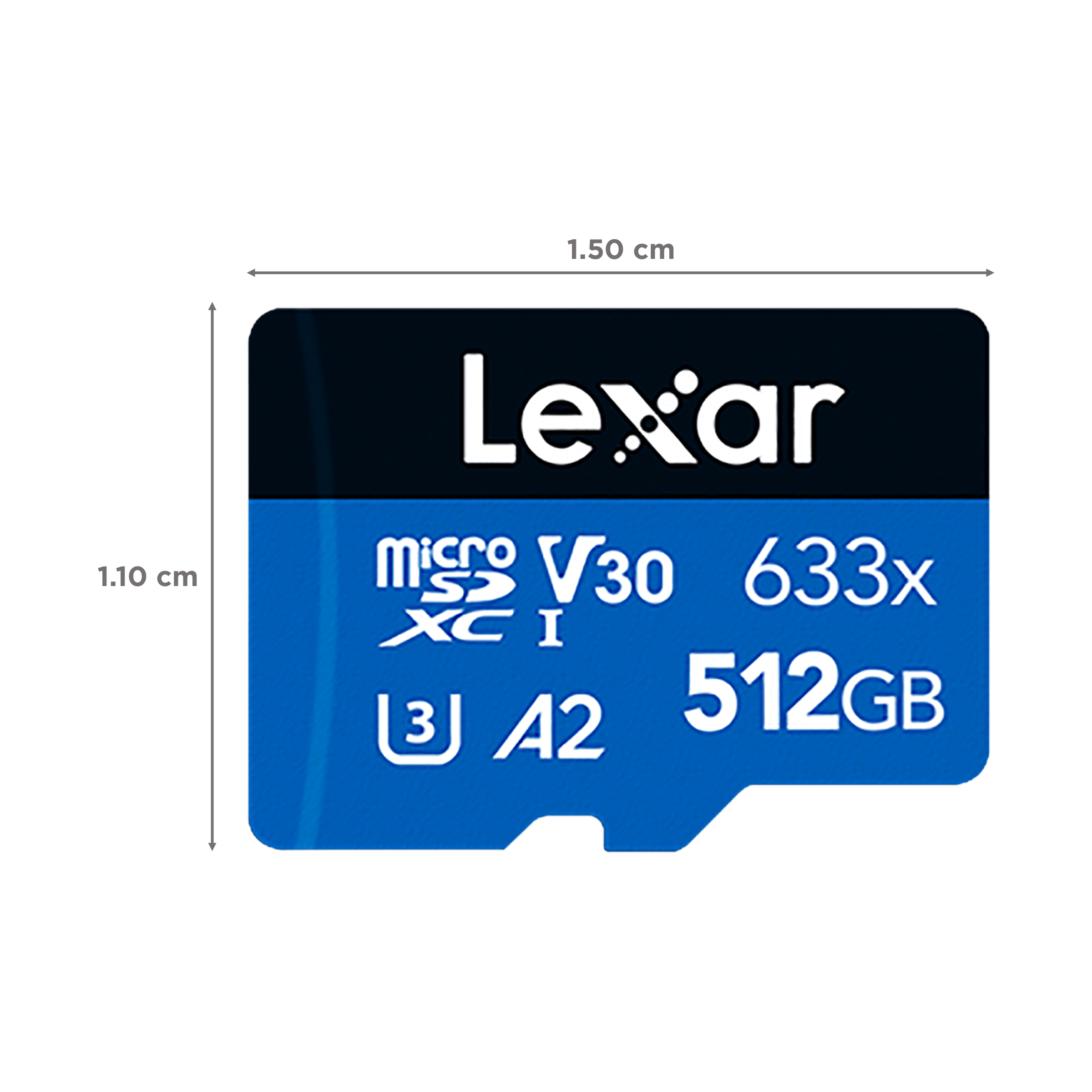 Lexar 633x BLUE Series MicroSDXC/SDHC 512GB Class 3 100MB/s Memory Card_2