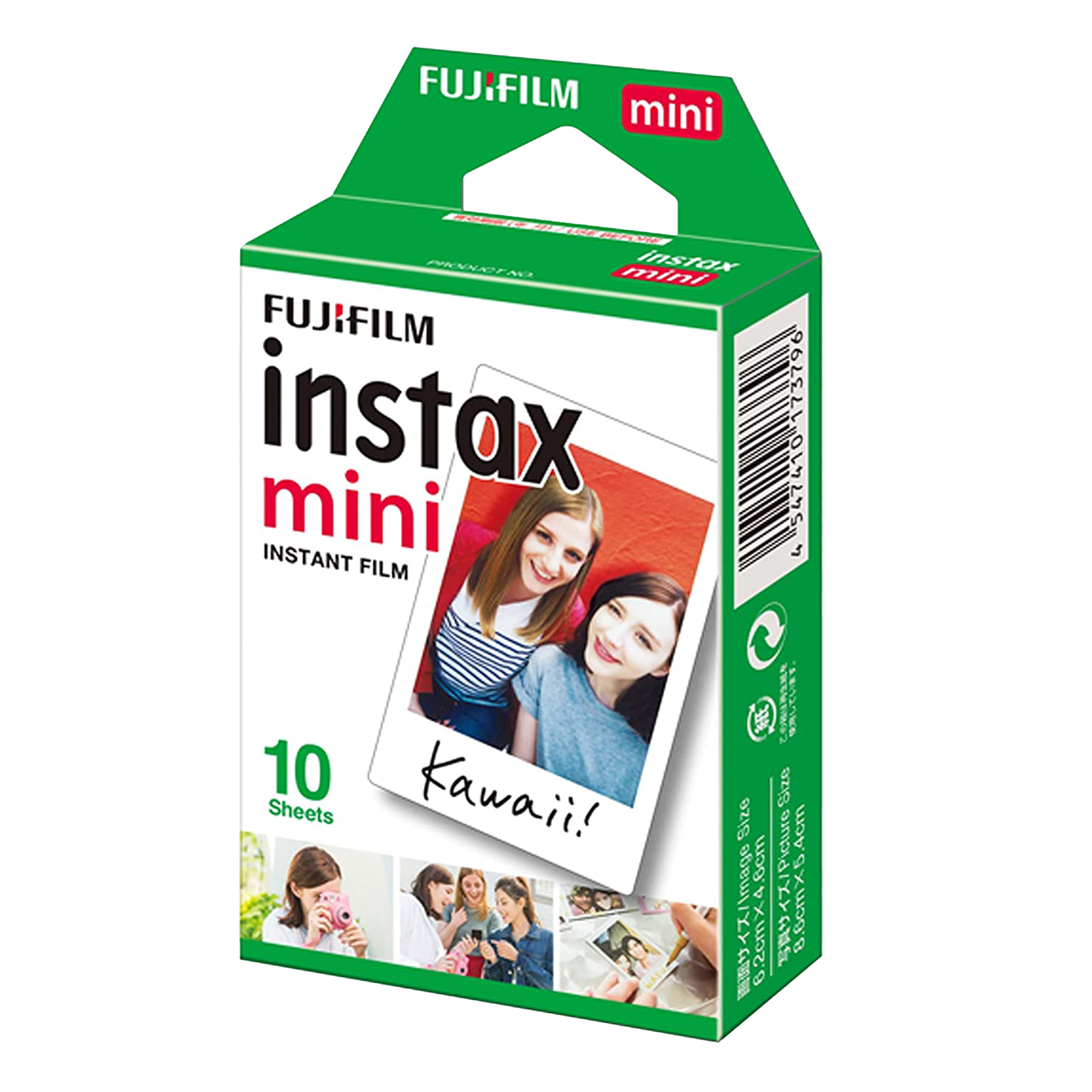 FUJIFILM Instax Mini Pack of 10 Film Sheets (Glossy Finish, 16386004, White)_1