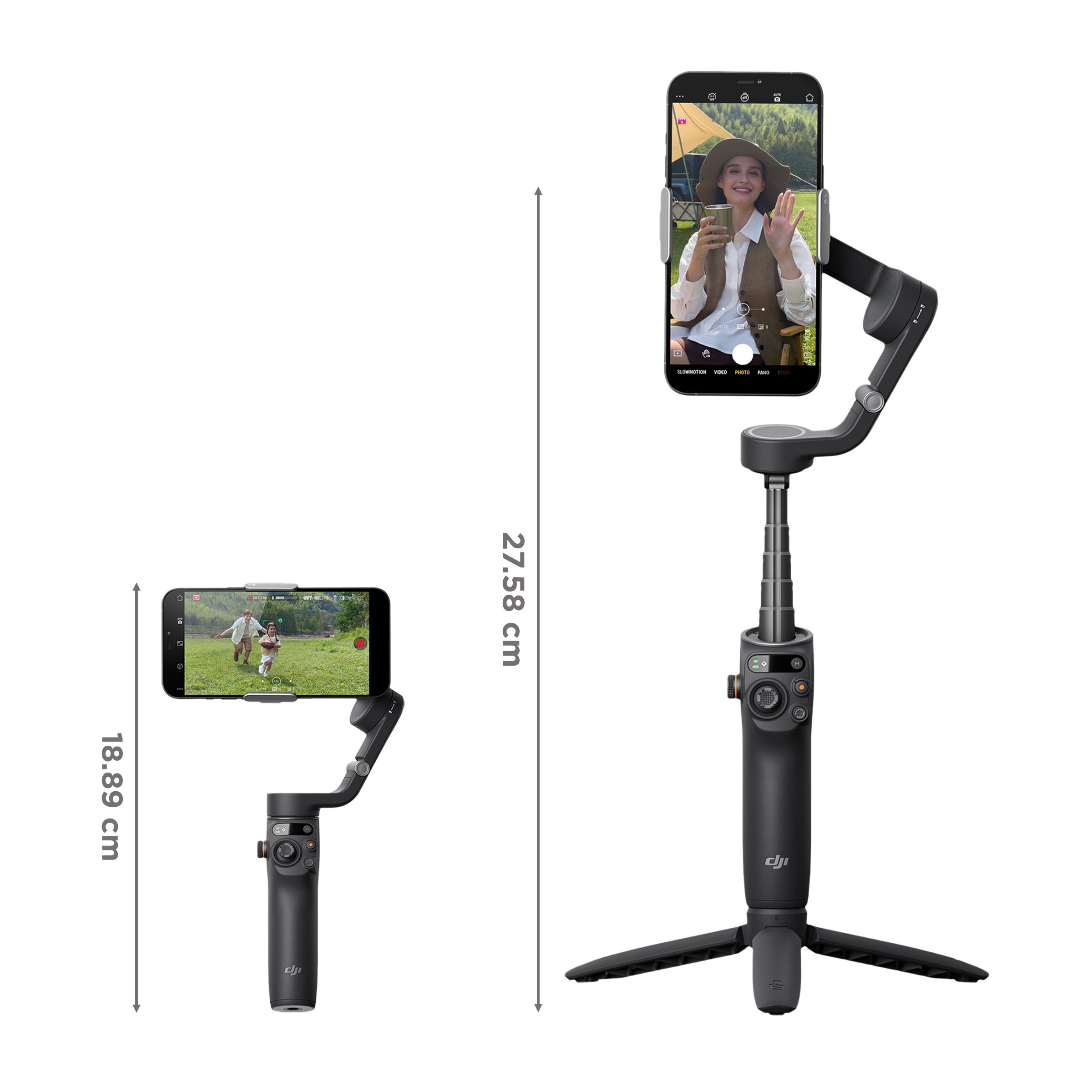 DJI OSMO 6 3-Axis Gimbal for Mobile (ActiveTrack 5.0, Slate Grey)_3