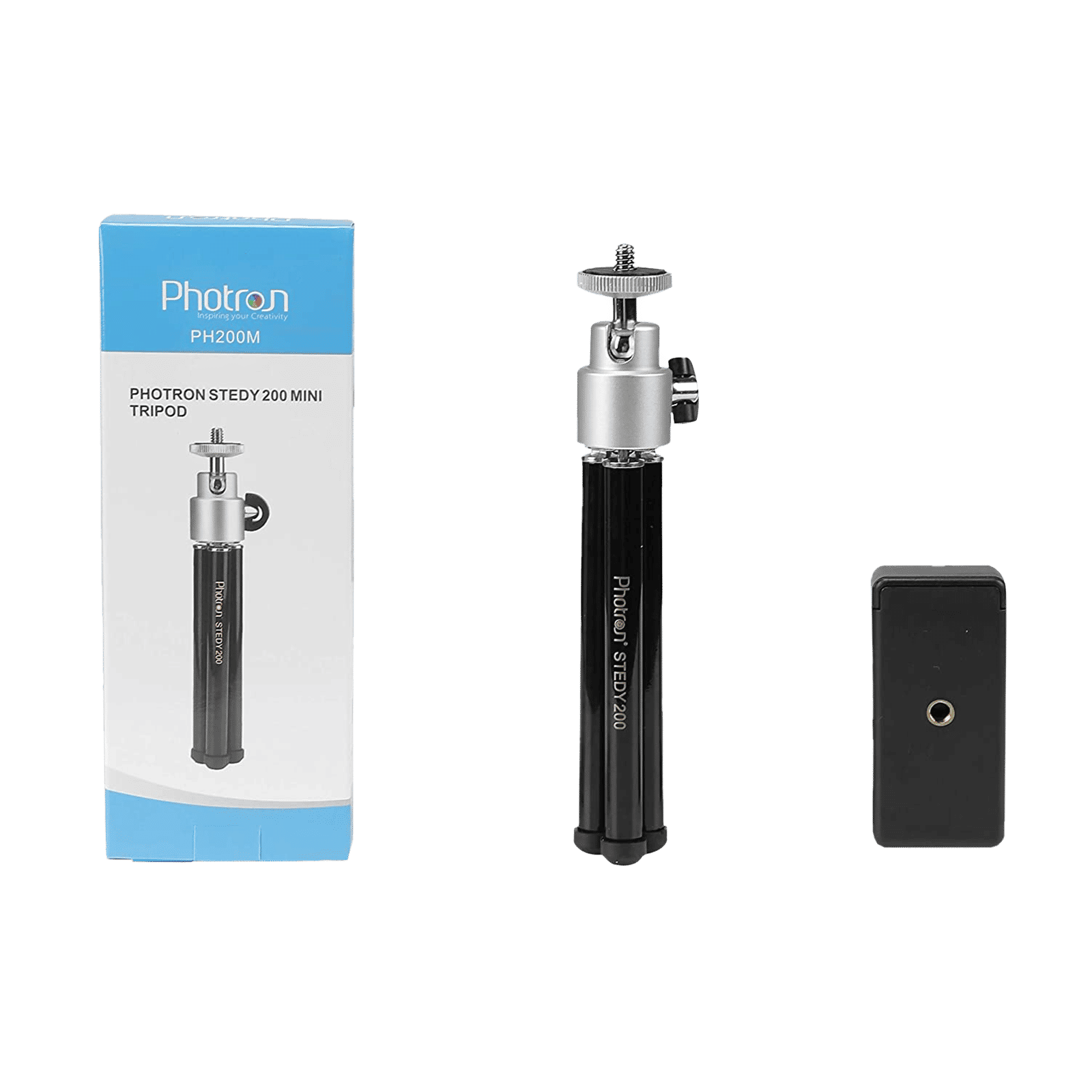 Photron Stedy 200 26.5cm Adjustable Mini Tripod for Mobile and Camera (360 Degree Rotatable, Black)_6
