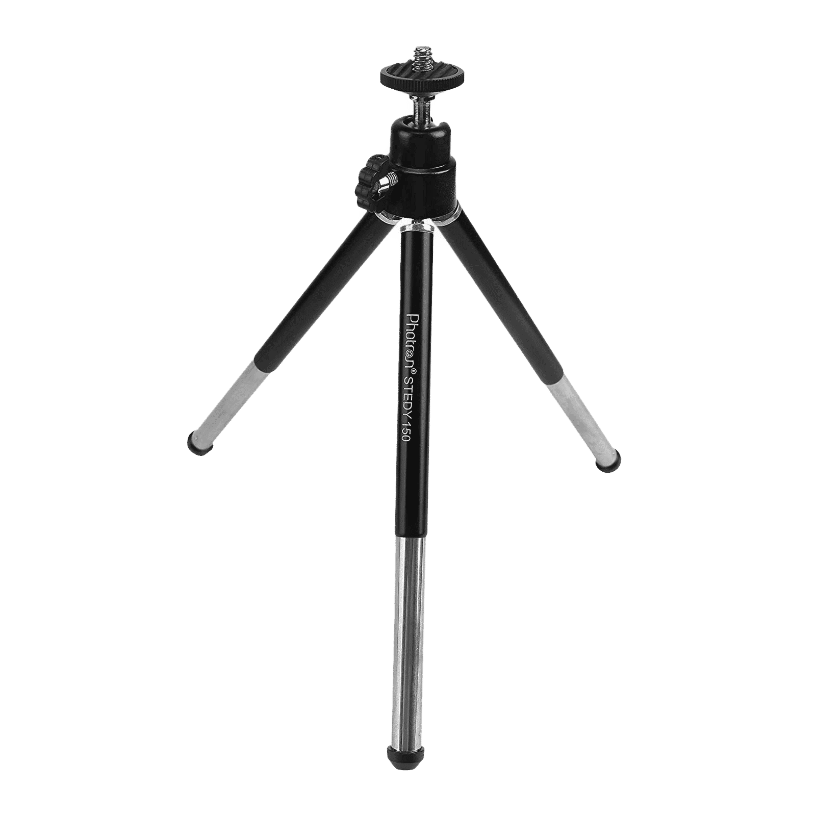 Photron Stedy 150 16.5cm Adjustable Tripod for Mobile and Camera (Ball Head, PH150M, Black)_1