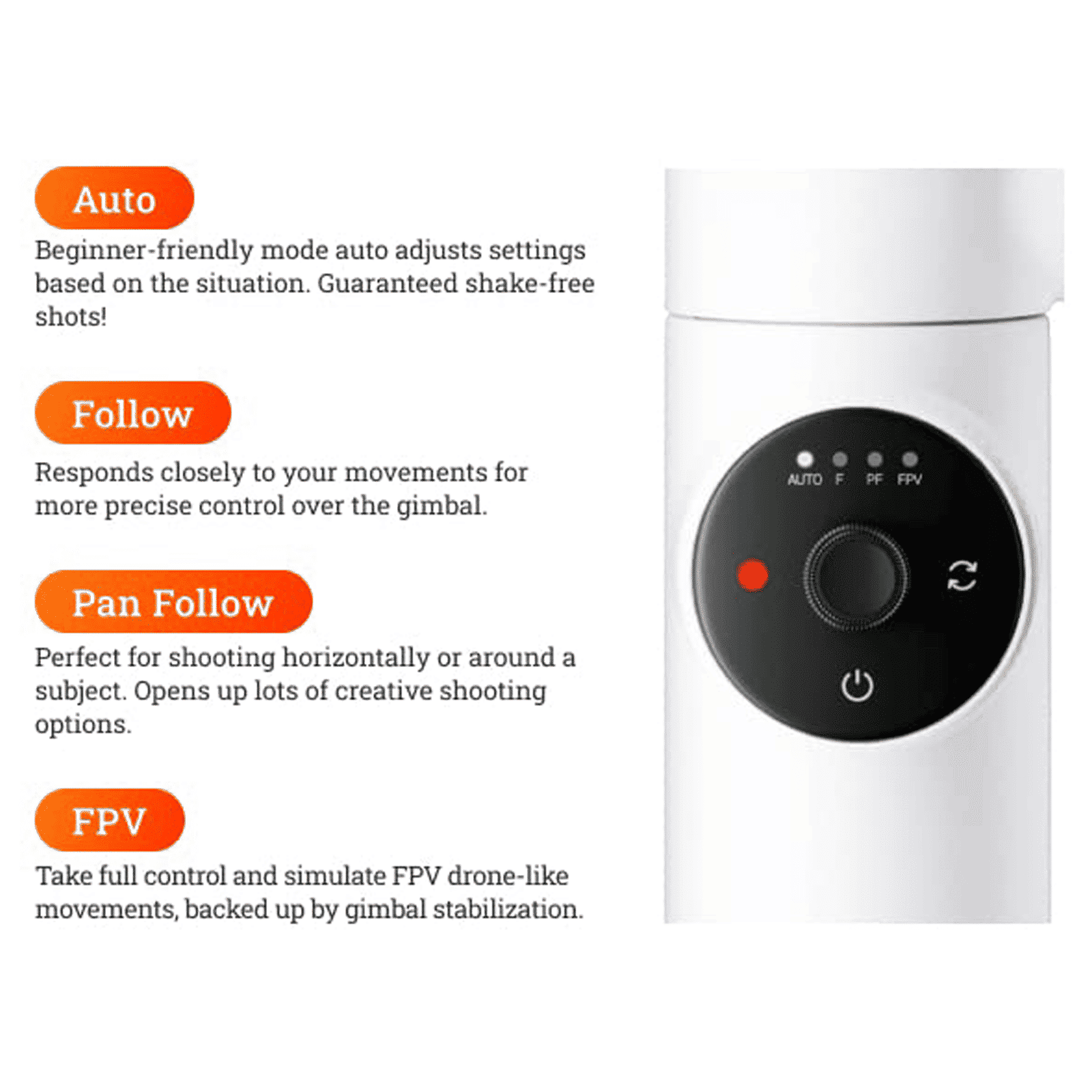 Insta360 Flow 3-Axis Gimbal for Mobile (Deep Track 3.0, Grey) Insta360 Flow 3-Axis Gimbal for Mobile (Deep Track 3.0, Grey)_7