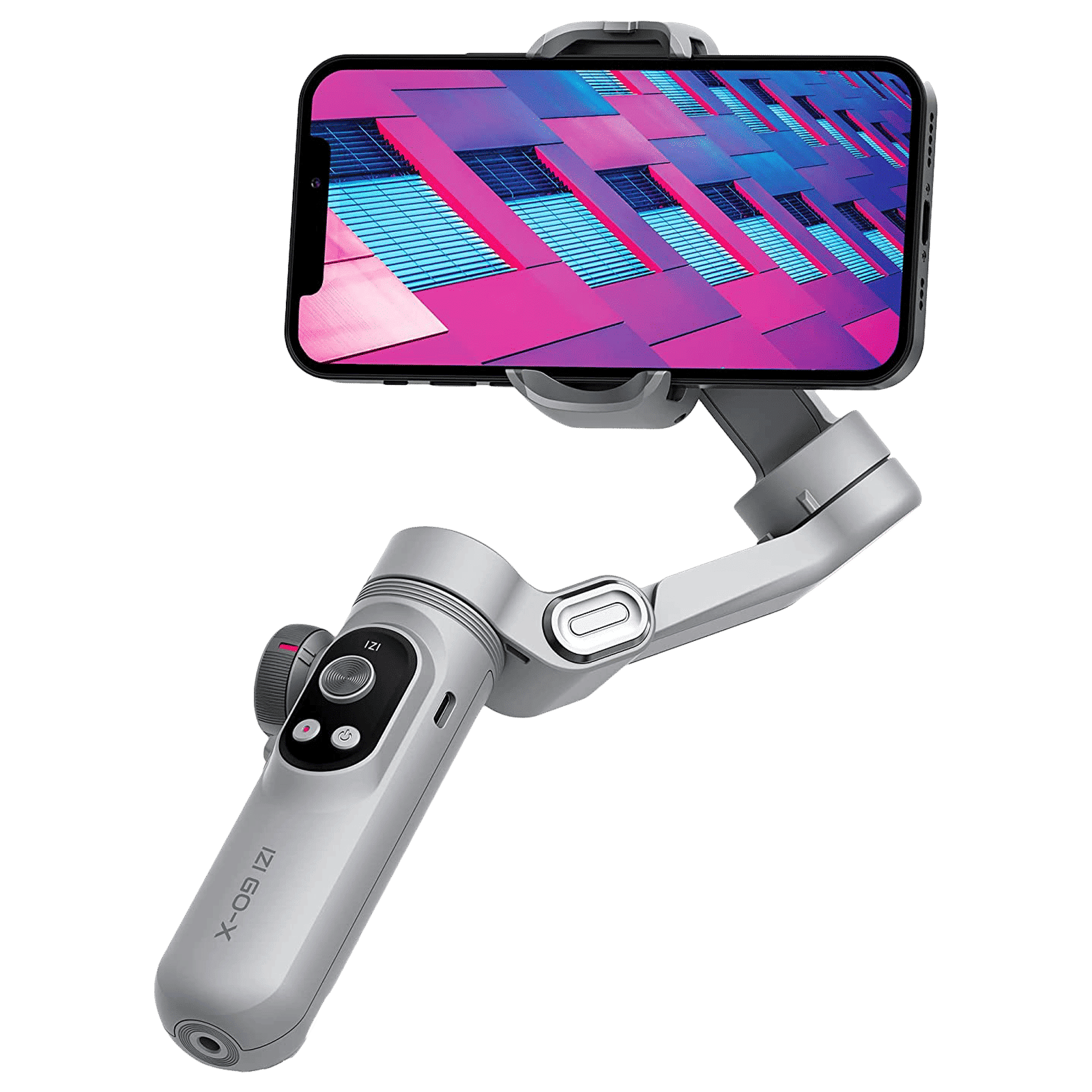 IZI GO-X 3-Axis Gimbal for Mobile (Smart Ai Modes, Grey)_1