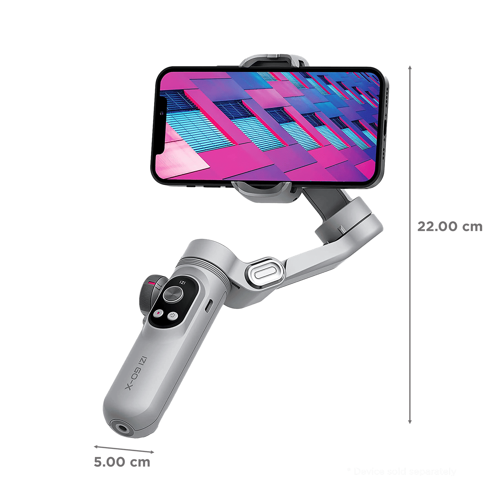 IZI GO-X 3-Axis Gimbal for Mobile (Smart Ai Modes, Grey)_3