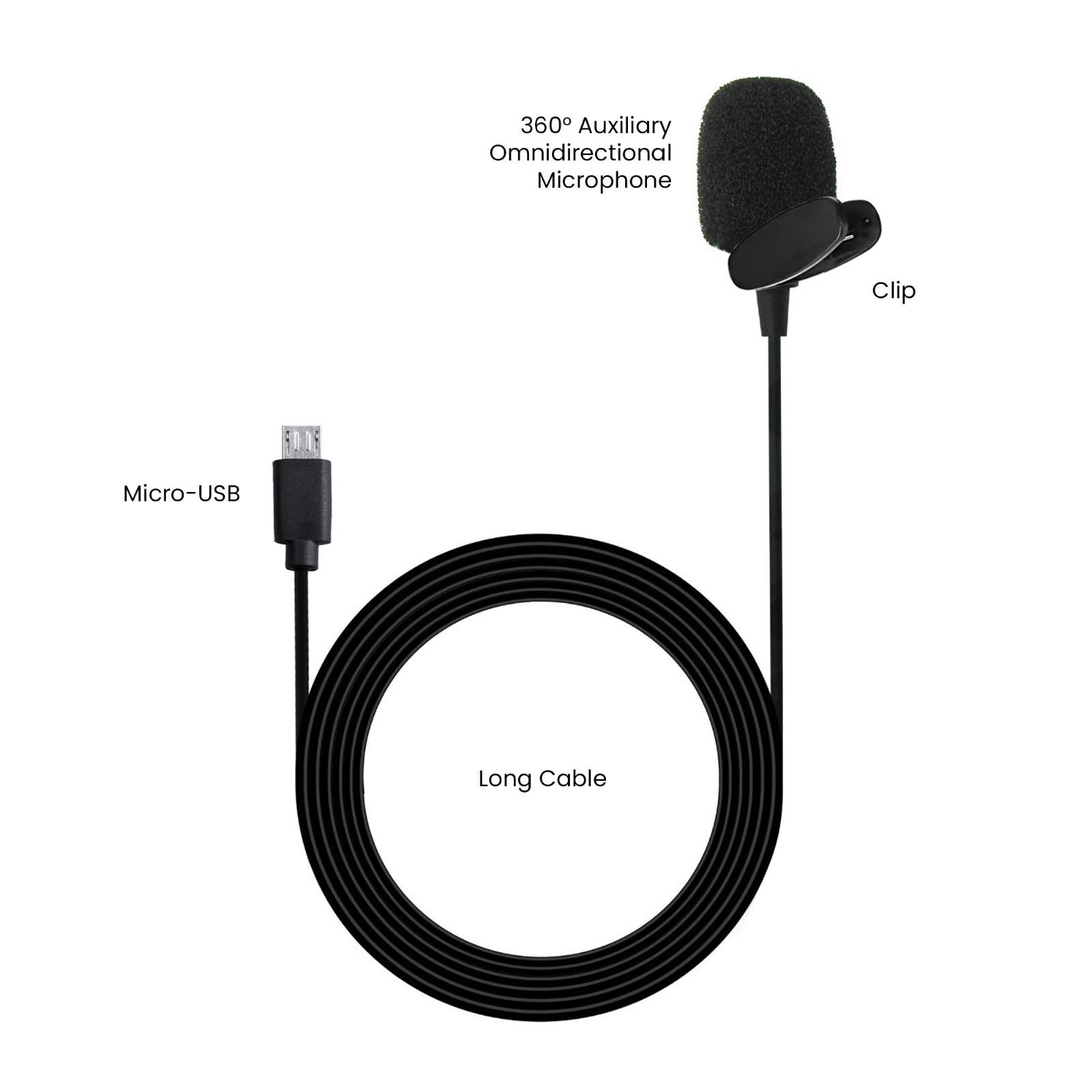 IZI ONE Camera Mount Wired Microphone (Passive Noise Reduction, Black) IZI ONE Camera Mount Wired Microphone (Passive Noise Reduction, Black)_3