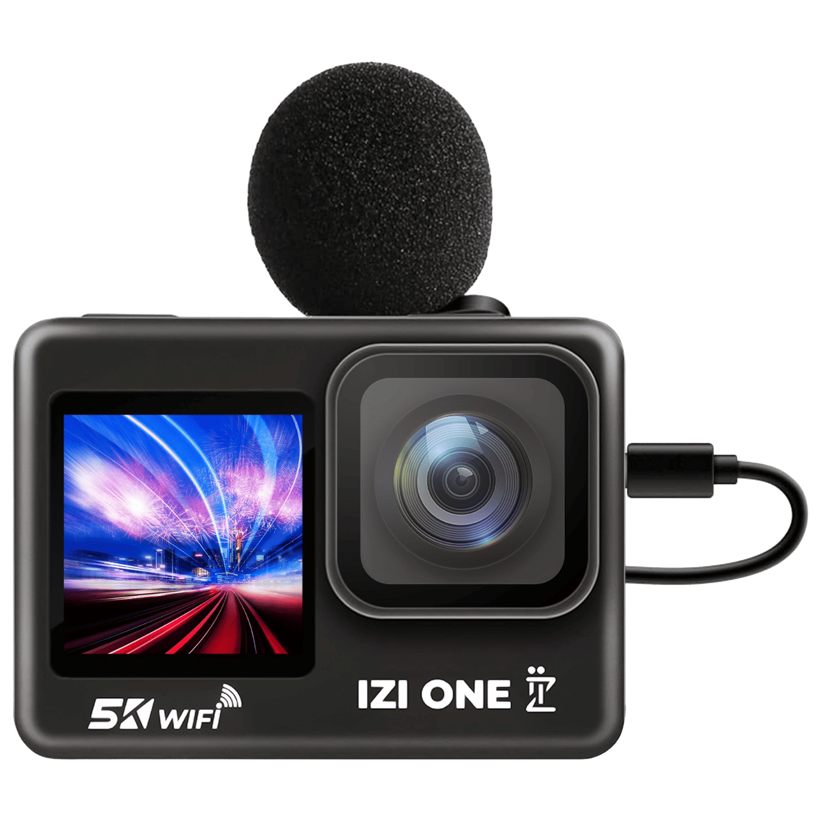 IZI ONE Camera Mount Wired Microphone (Passive Noise Reduction, Black) IZI ONE Camera Mount Wired Microphone (Passive Noise Reduction, Black)_4