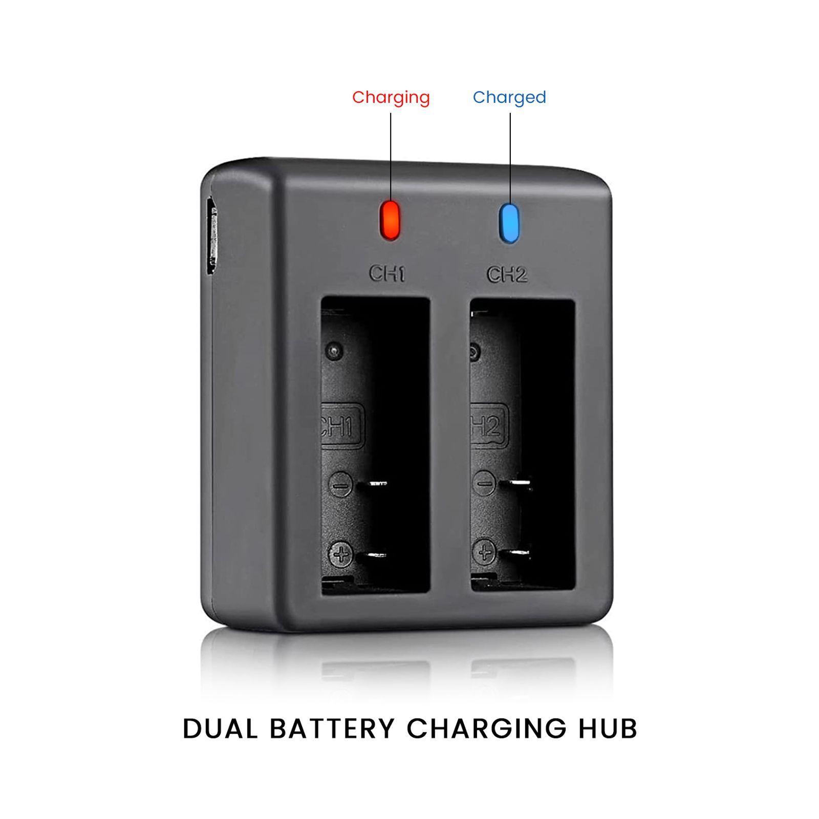 IZI ONE Fast Camera Battery Charger for ONE 5K Action Camera (2-Ports, Smart LED Indicator)_2