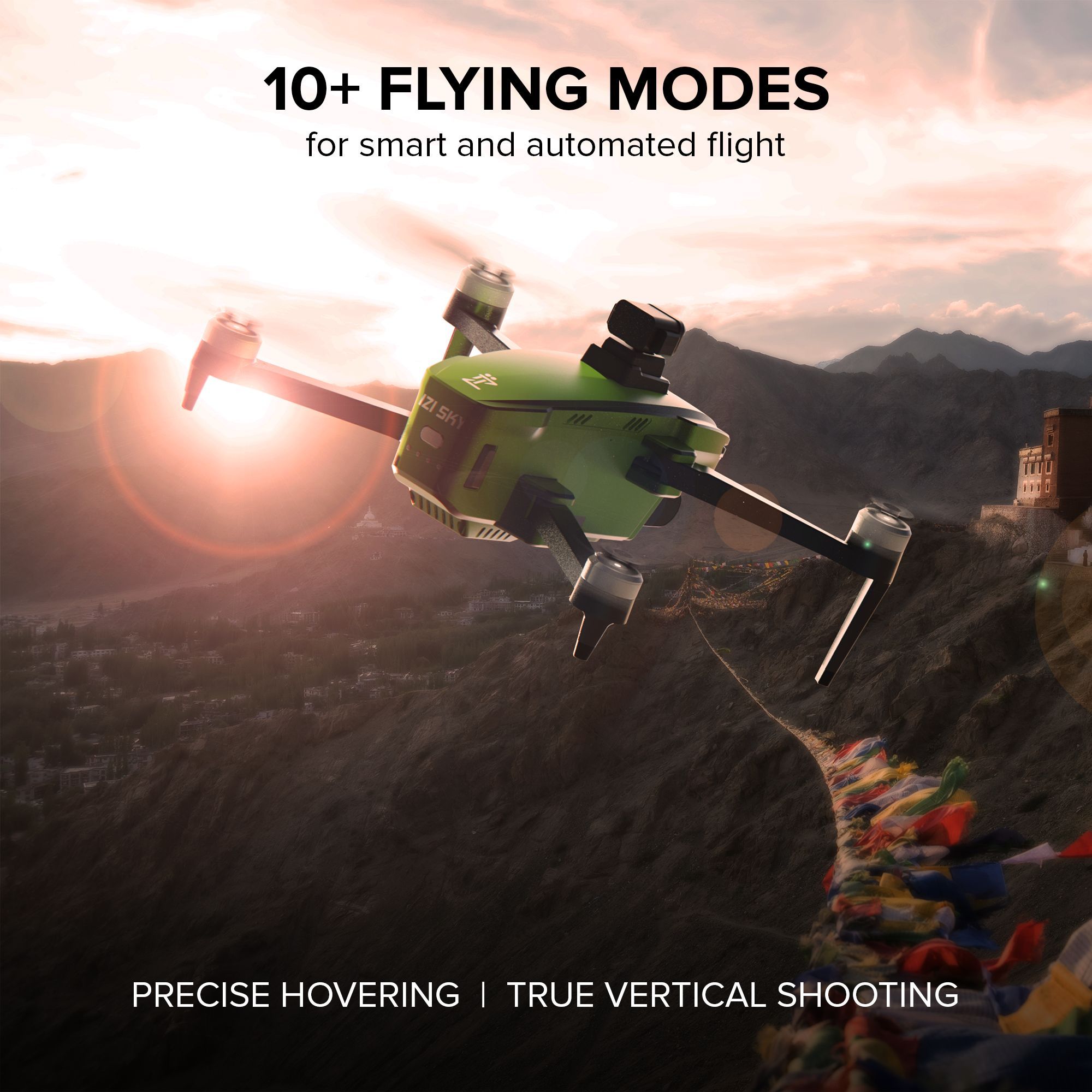 IZI Sky Drone (With Obstacle Avoiding Sensor, Green)_5