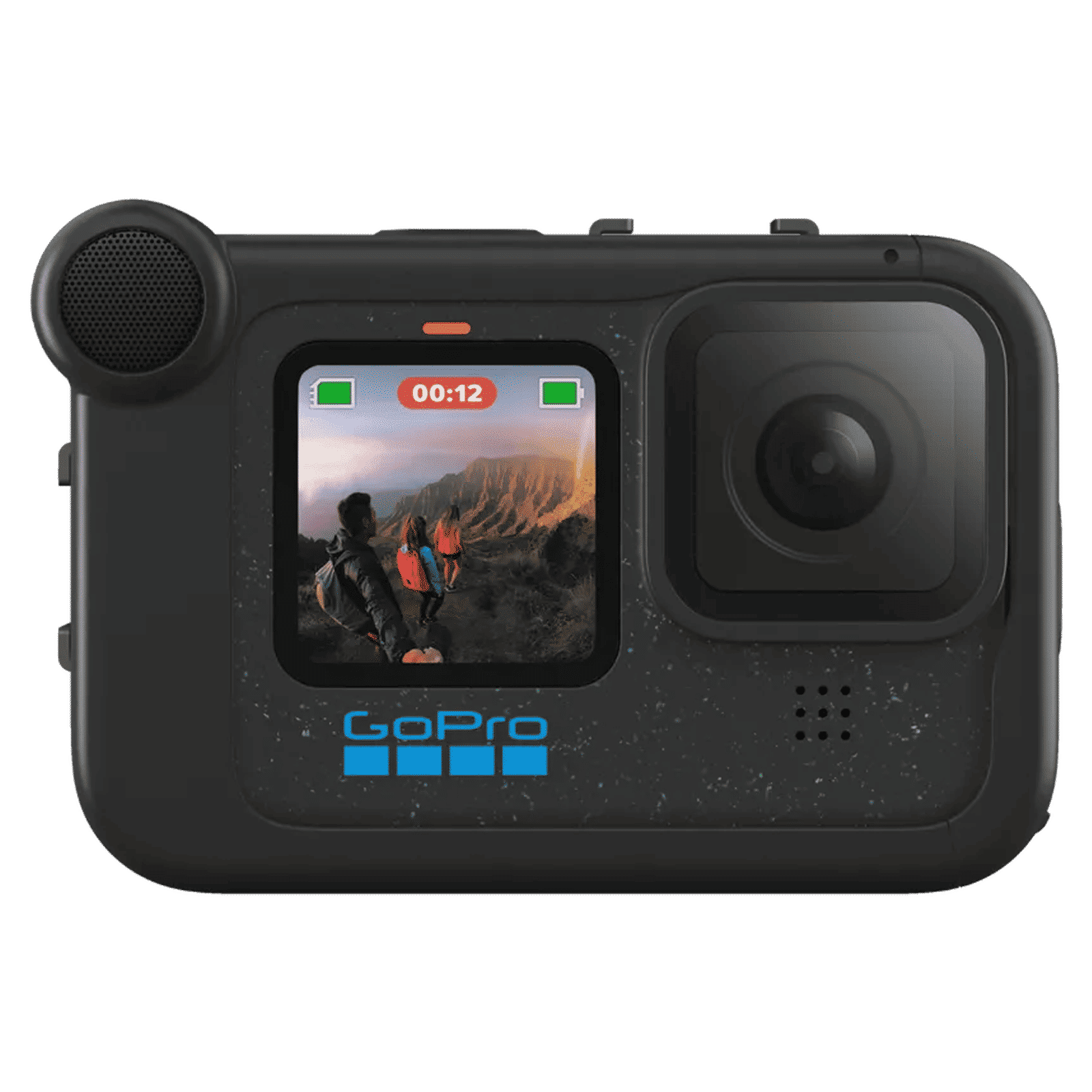 GoPro Camera Media Mod For HERO09 Black, HERO10 Black, HERO11 Black, HERO12 Black (Removable Windscreen, ADFMD-001, Black)_2