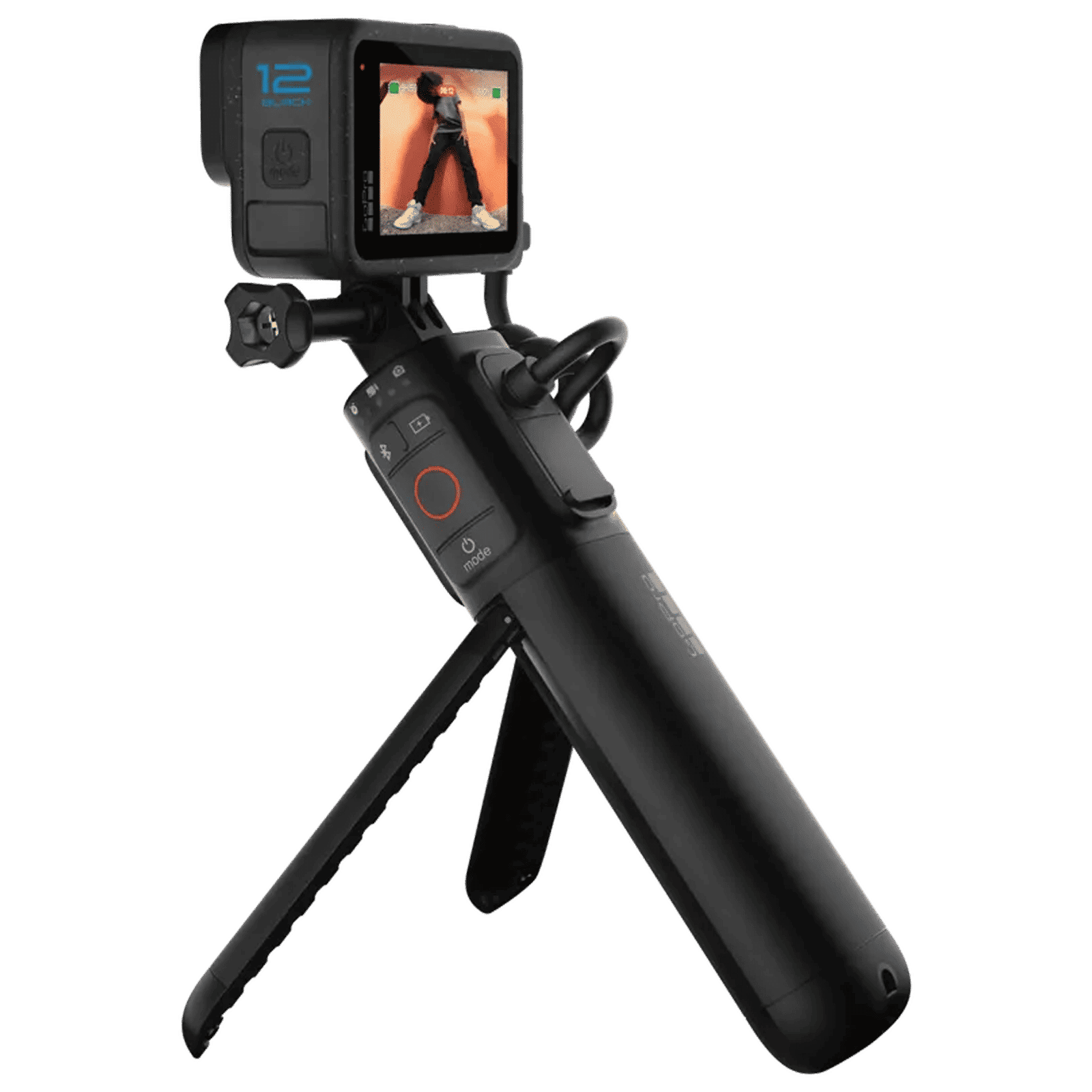 GoPro Volta 3000cm Adjustable Tripod for Action Camera with Remote (Weather Resistant, Black)_3