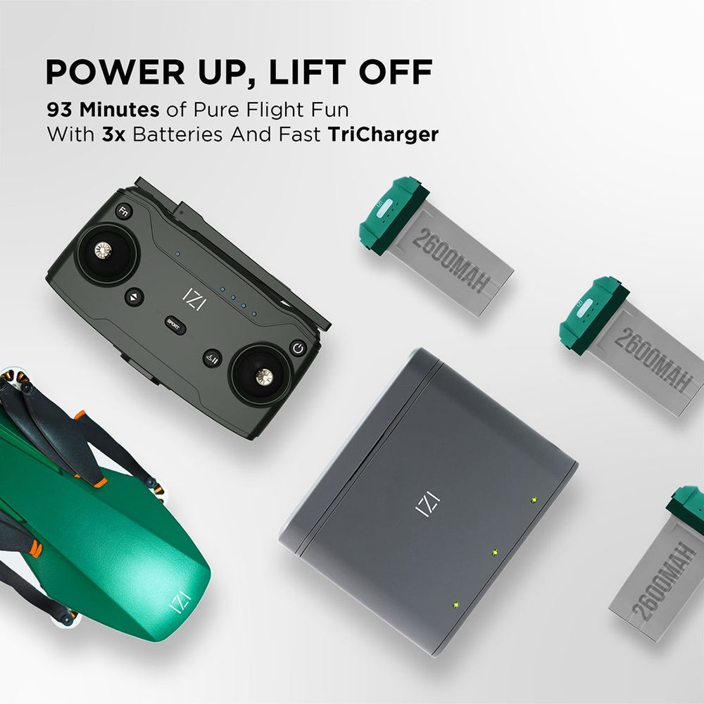 IZI Mini X Drone Combo (3 Axis Stabilized Gimbal, Dark Green)_9