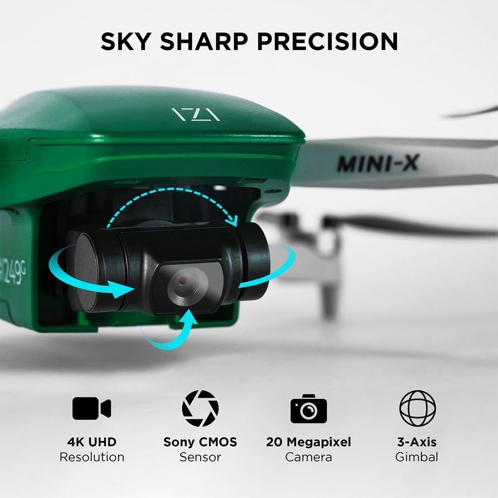 IZI Mini X Drone Combo (3 Axis Stabilized Gimbal, Dark Green)_10