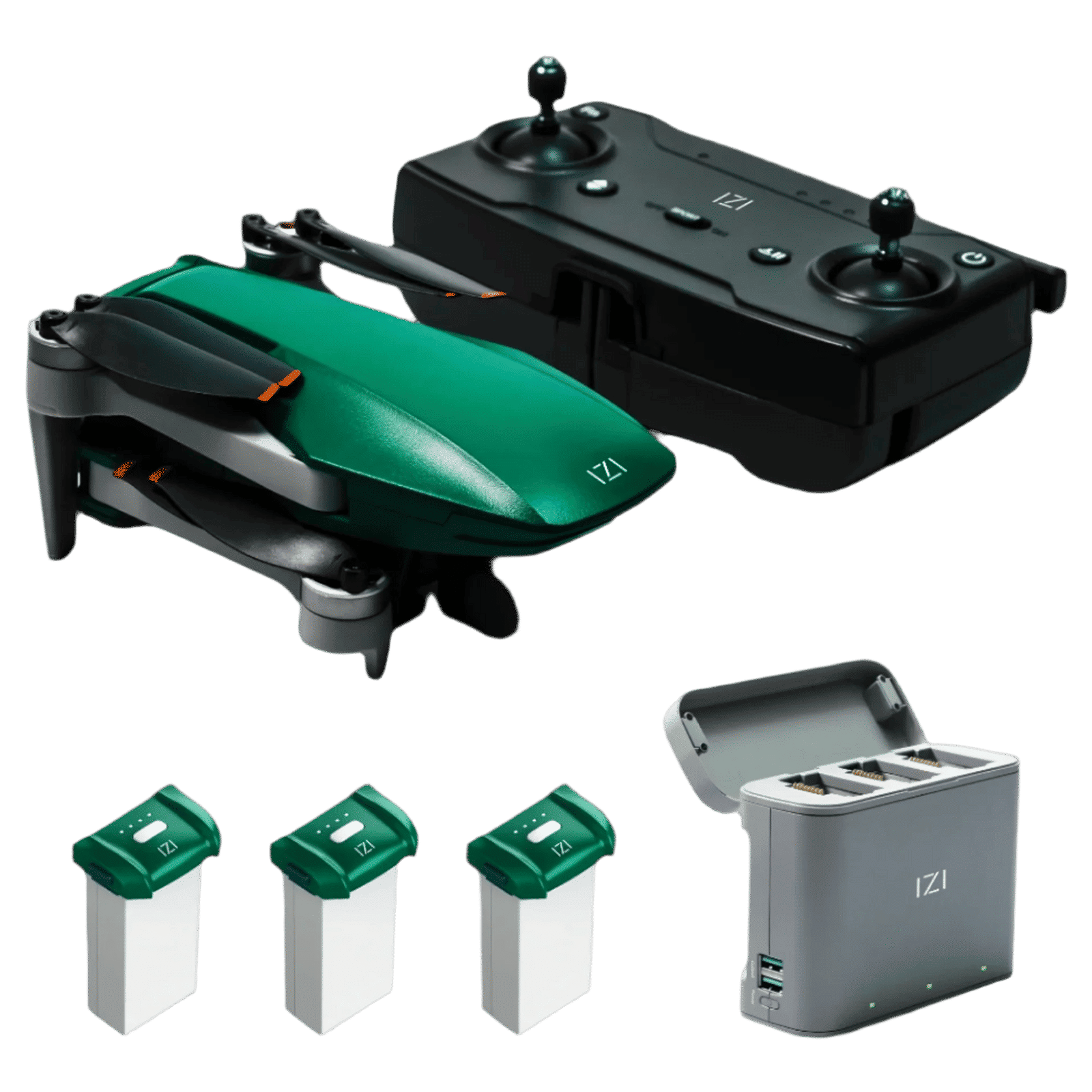 IZI Mini X Drone Combo (3 Axis Stabilized Gimbal, Dark Green)_2