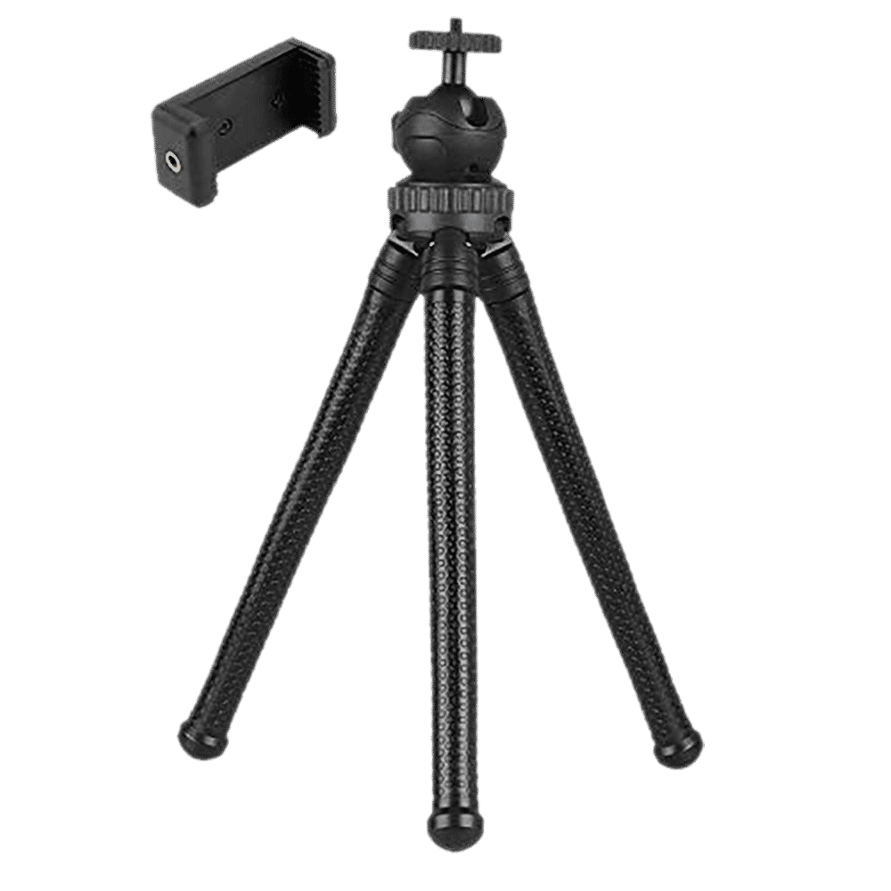 HIFFIN Gorillapod 30.48cm Adjustable Tripod for Mobile and Camera (360 Degree Rotating Ball Head, Black)_1