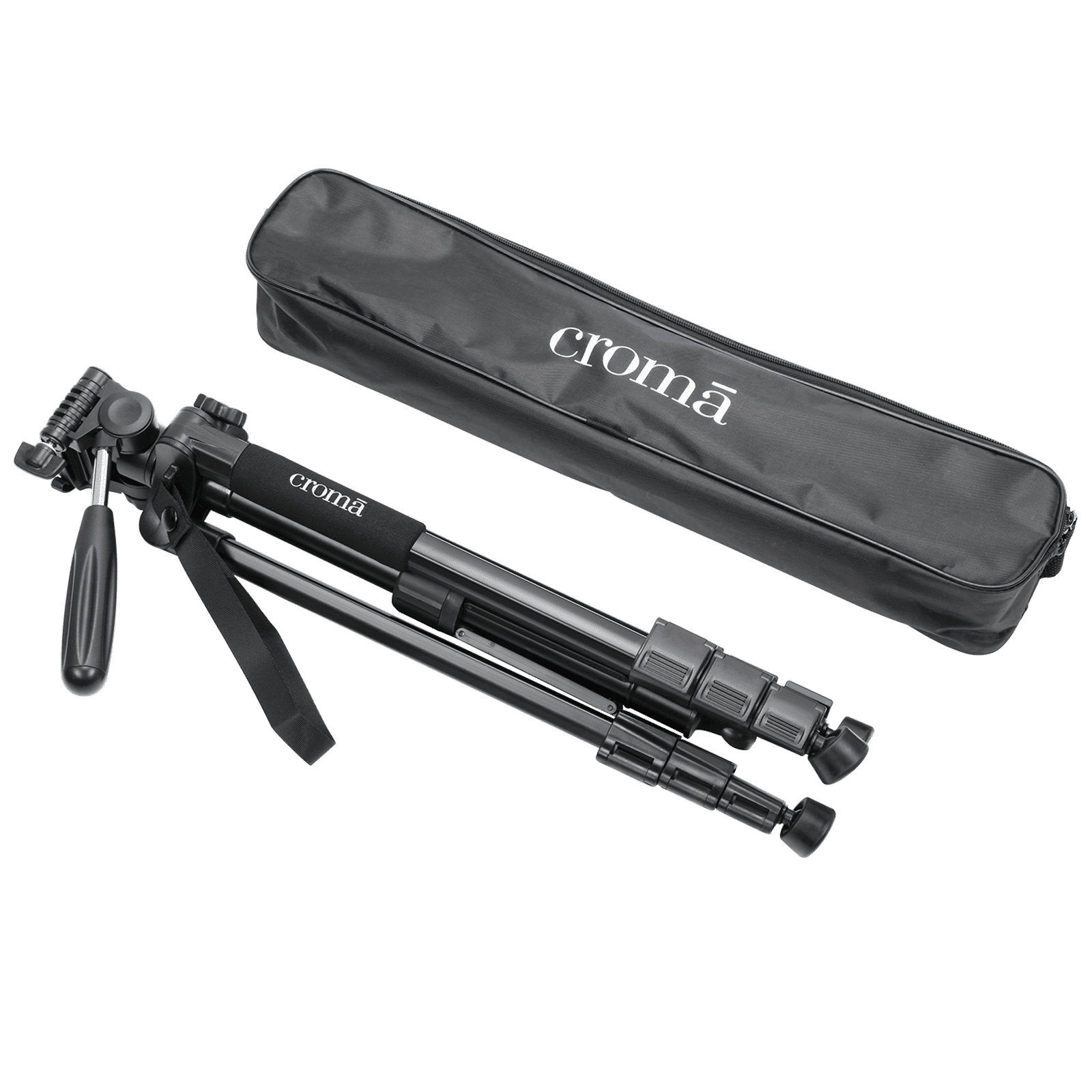 Croma 163cm Adjustable Tripod for Mobile and Camera (4 Section Height Adjustment, Black) Croma 163cm Adjustable Tripod for Mobile and Camera (4 Section Height Adjustment, Black)_8