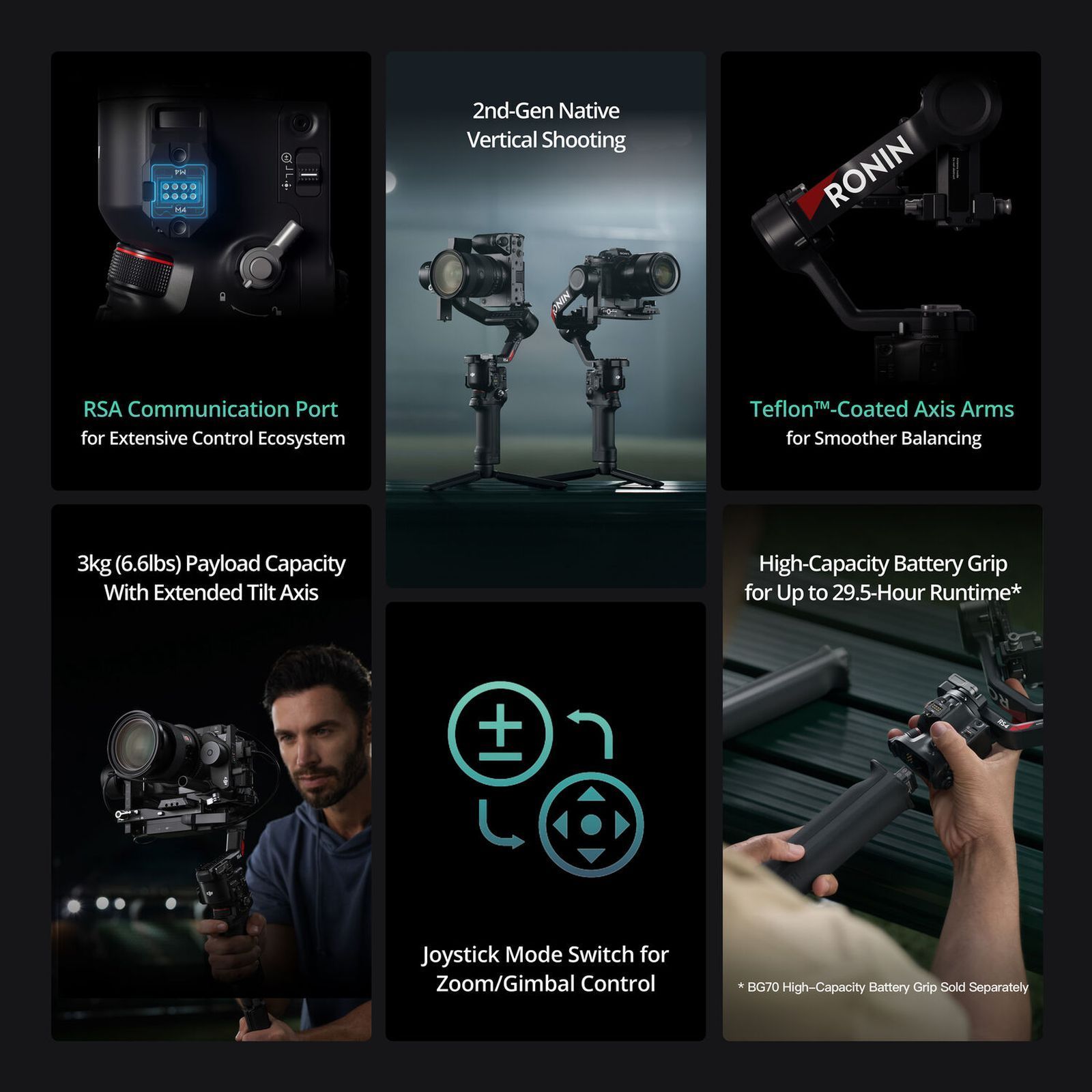 DJI RS 4 3-Axis Gimble for Camera (360 Degree Rotatable, Jet Black) DJI RS 4 3-Axis Gimble for Camera (360 Degree Rotatable, Jet Black)_7