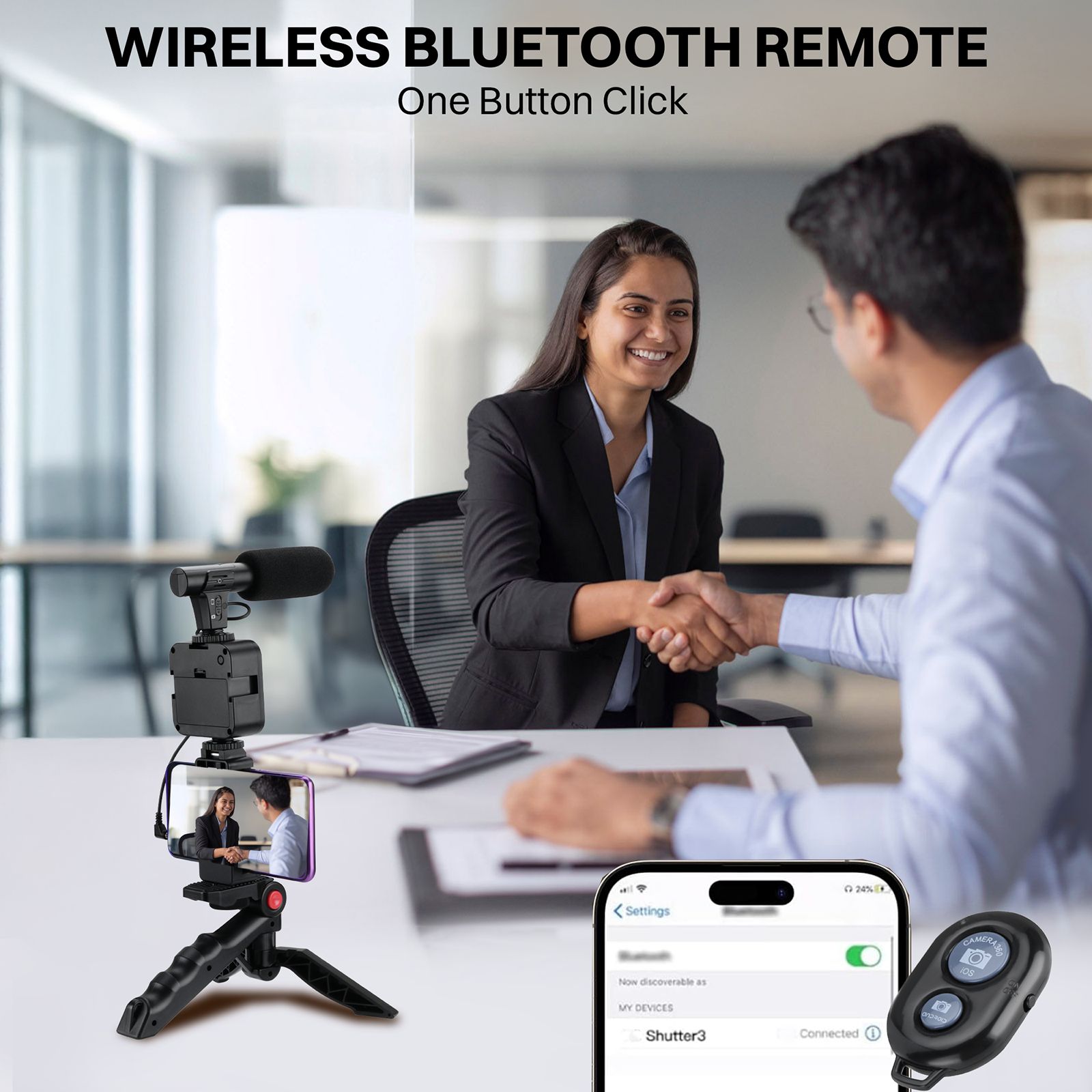 Croma Adjustable Tripod for Camera and Mobile With Remote (Easy to Assemble, Black)_13