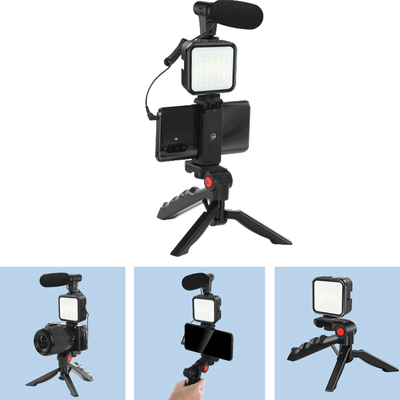 Croma Adjustable Tripod for Camera and Mobile With Remote (Easy to Assemble, Black)_9