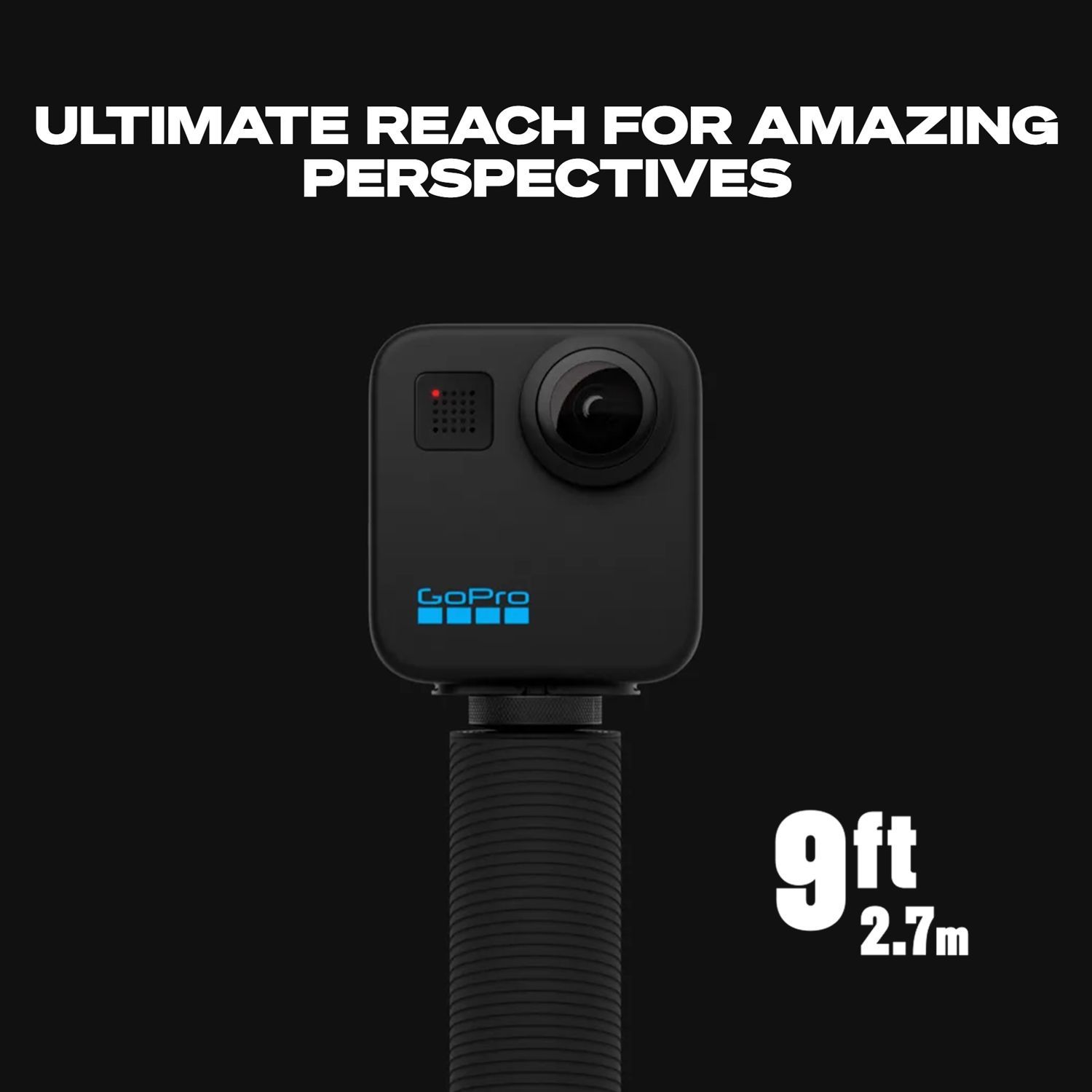 GoPro 9 Feet Extension Pole Finger Mount Adapter for Camera (Invisible-Pole Shots, Black)_17