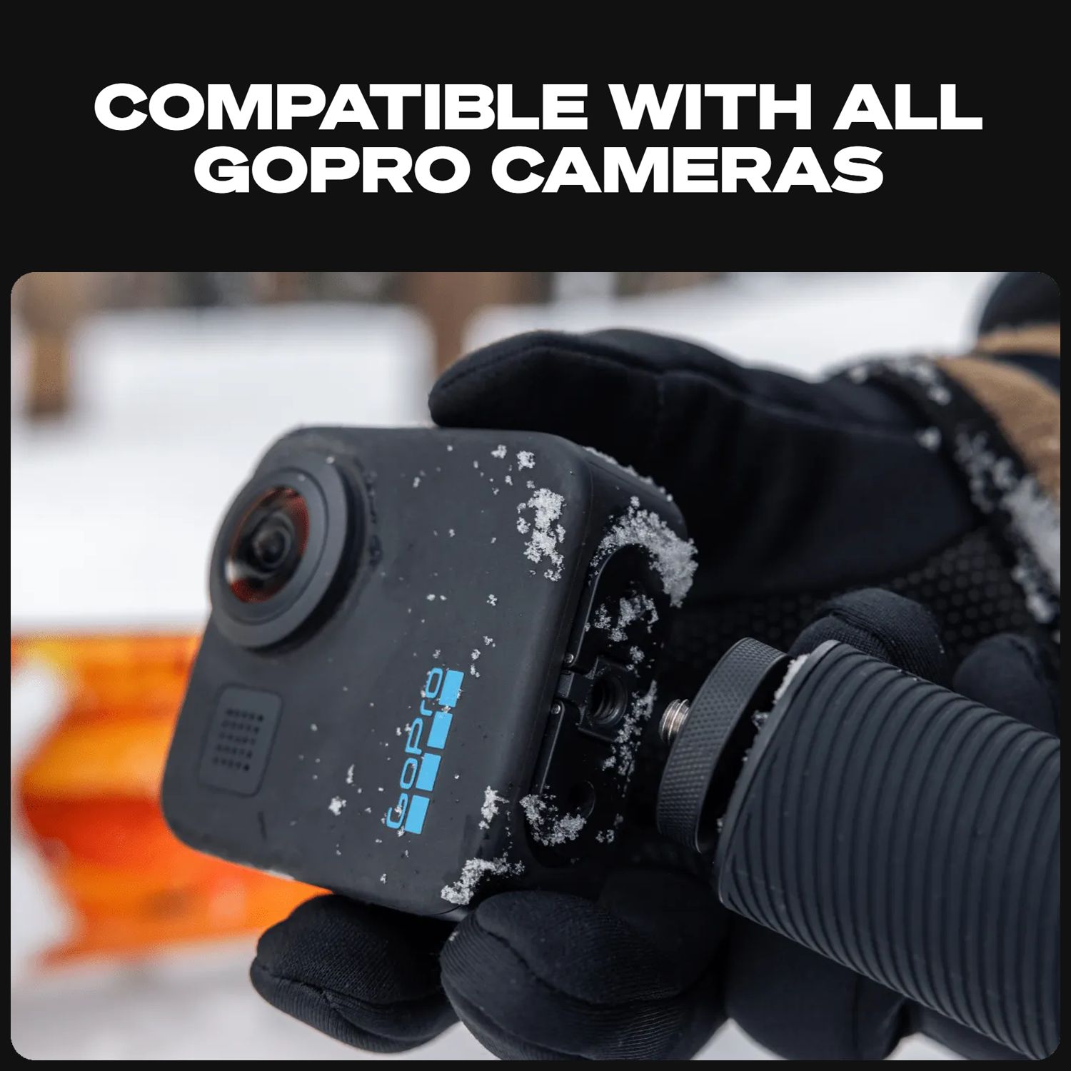 GoPro 9 Feet Extension Pole Finger Mount Adapter for Camera (Invisible-Pole Shots, Black)_19