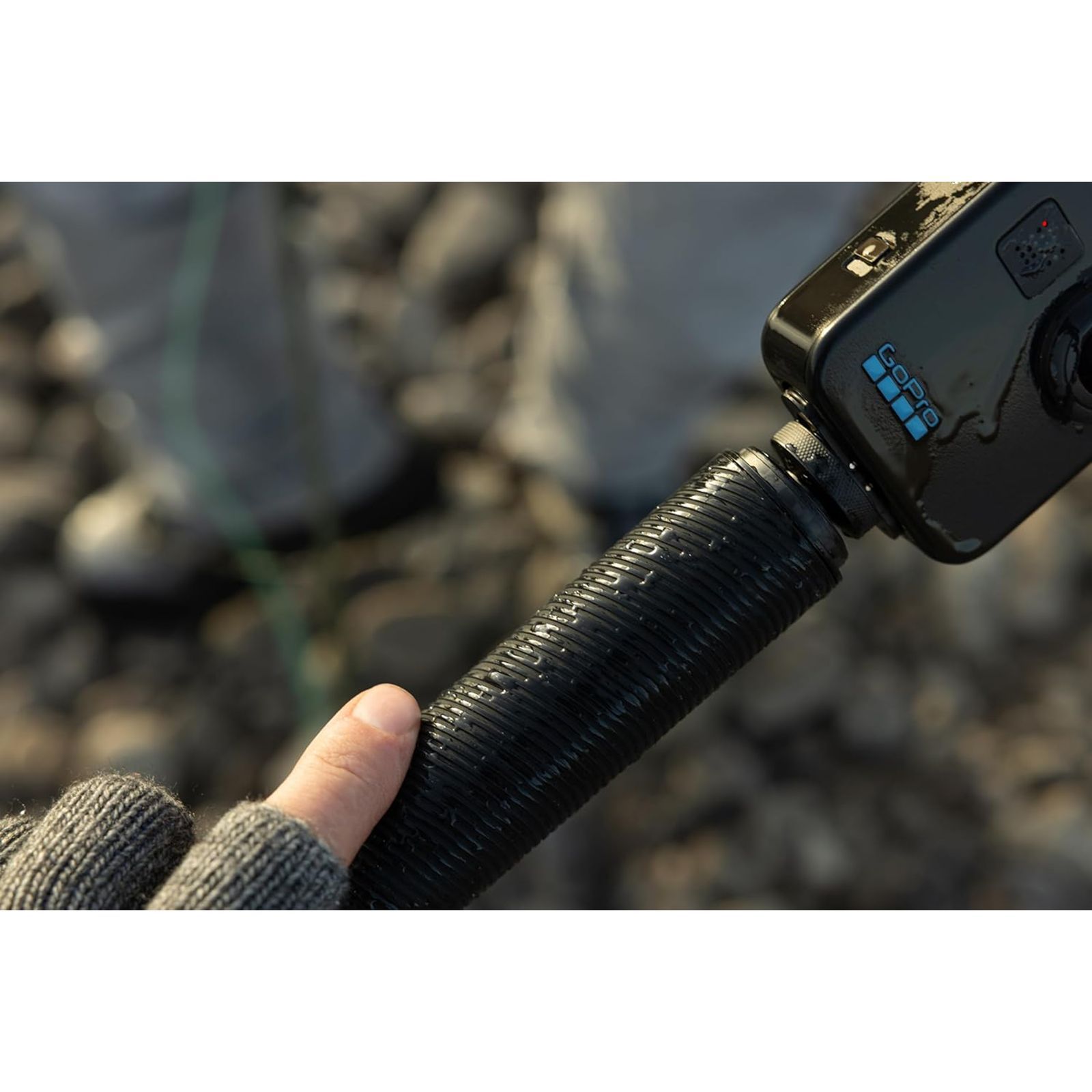 GoPro 9 Feet Extension Pole Finger Mount Adapter for Camera (Invisible-Pole Shots, Black)_7